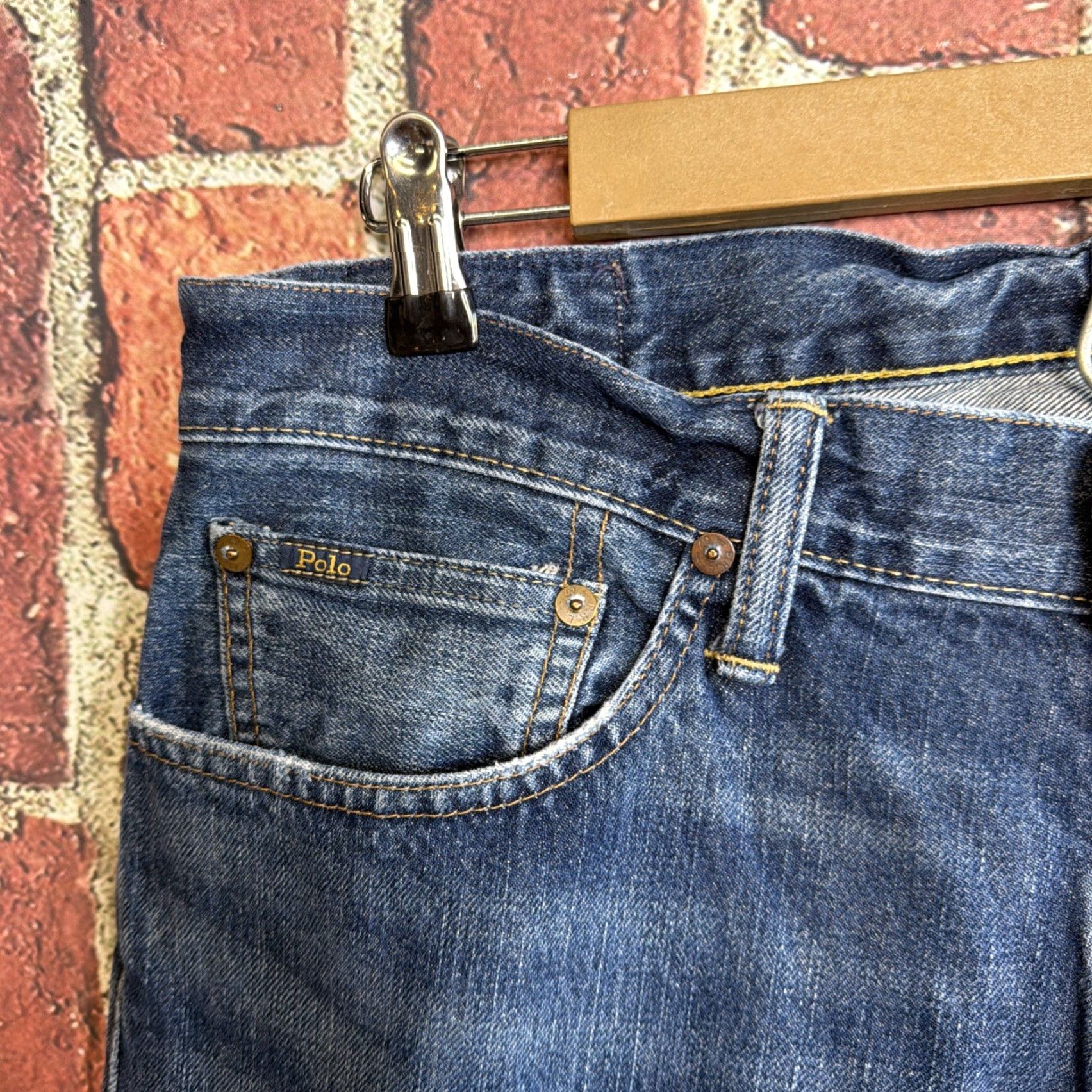 Polo Ralph Lauren Polo Ralph Lauren Jeans Men’s Hampton Straight Dark Wash Denim 35 x 30 Regular Inseam 30 5-Pocket Logo Blue Cotton Denim Rise Mid 10-12 in Size US S / EU 44-46 / 1 - 3 Thumbnail