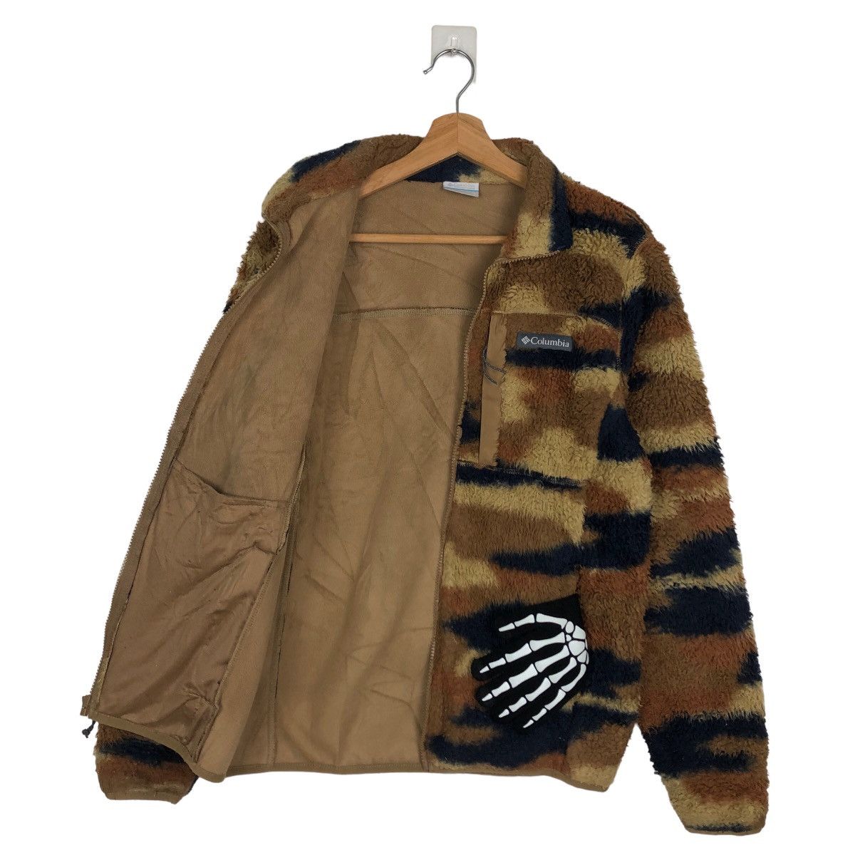 Japanese Brand VINTAGE FLEECE JACKET COLUMBIA CAMO FULL PRINT RARE STYLE Size US M / EU 48-50 / 2 - 8 Thumbnail
