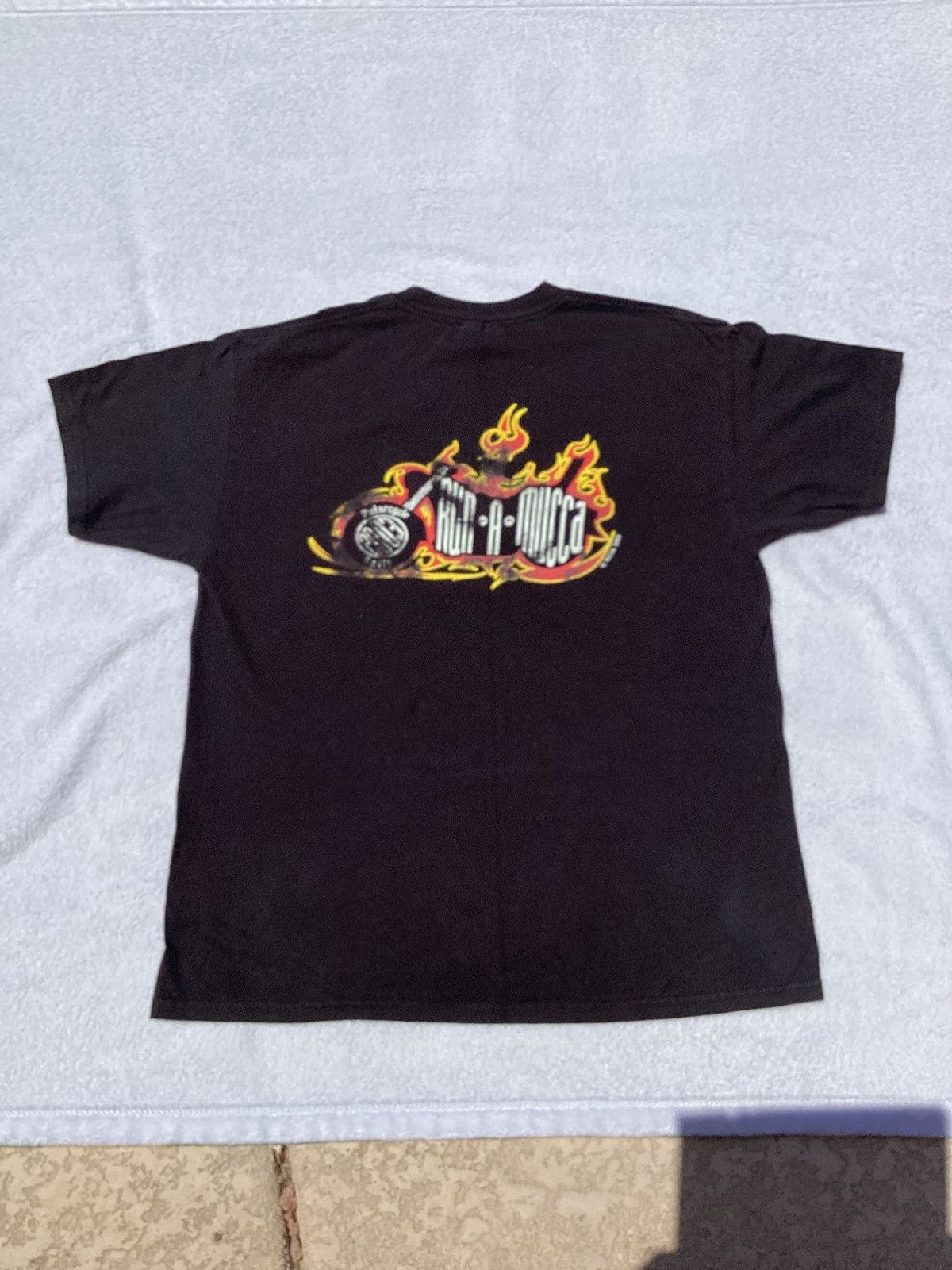 Hanes 2003 run a mucca motorcycle rally biker T-shirt Size US L / EU 52-54 / 3 - 1 Thumbnail