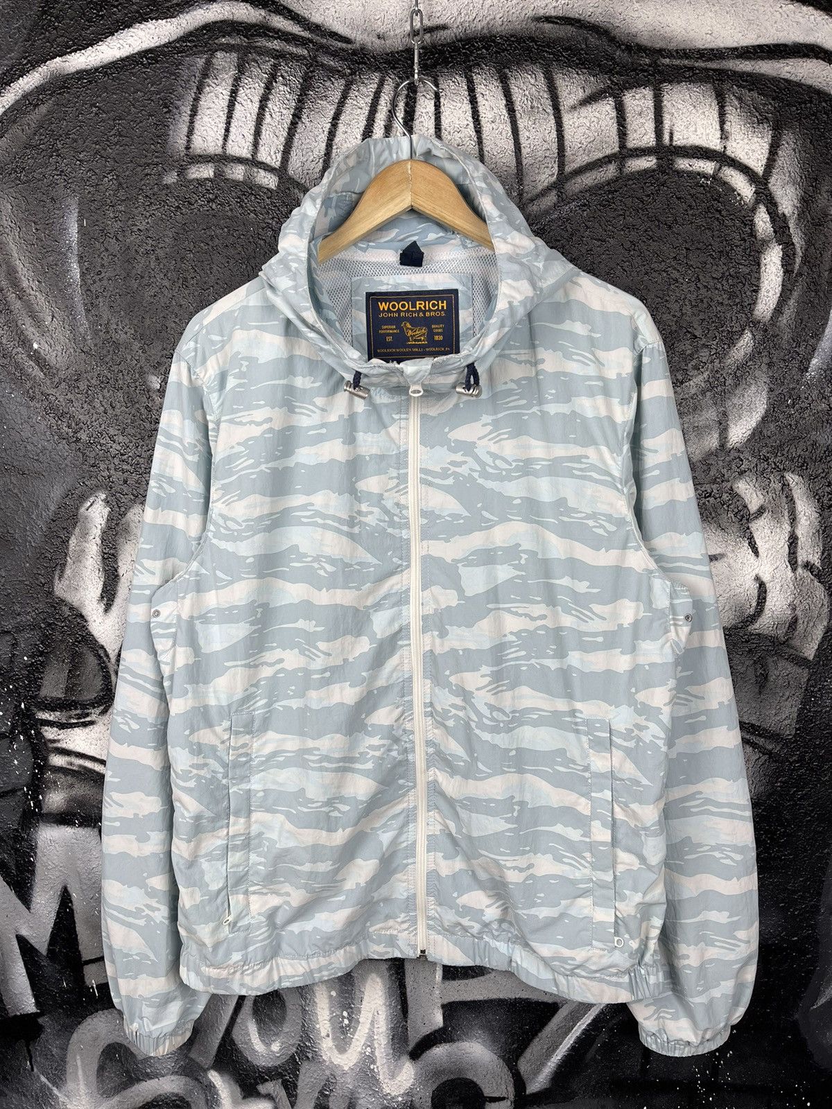 Woolrich Woolen Mills Woolrich John Rich & Bros Light Blue Camo Jacket Men’s Size L Size US L / EU 52-54 / 3 - 2 Thumbnail