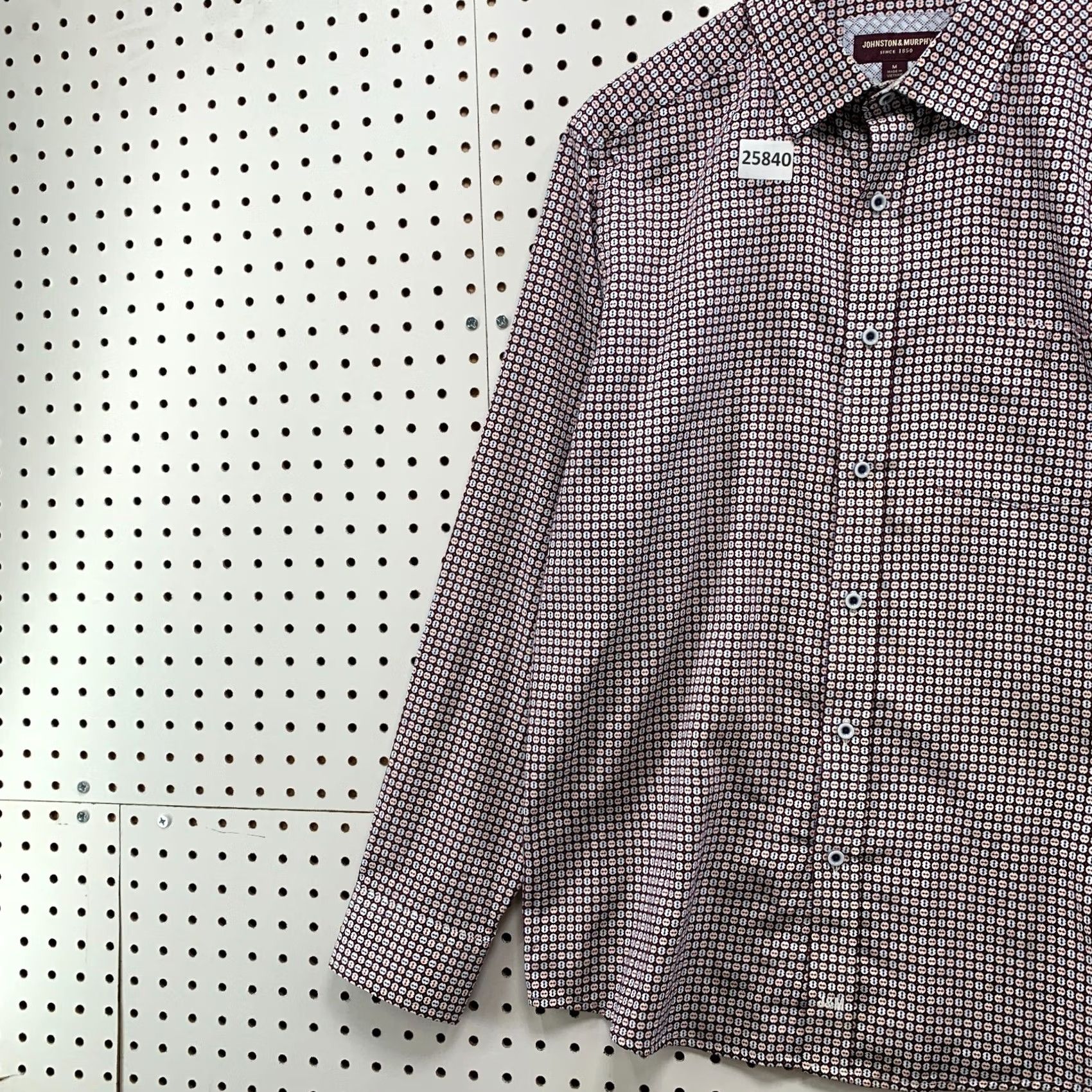 Johnston & Murphy Johnston & Murphy Shirt Multicolor Geometric Mens Medium Size US M / EU 48-50 / 2 - 3 Thumbnail