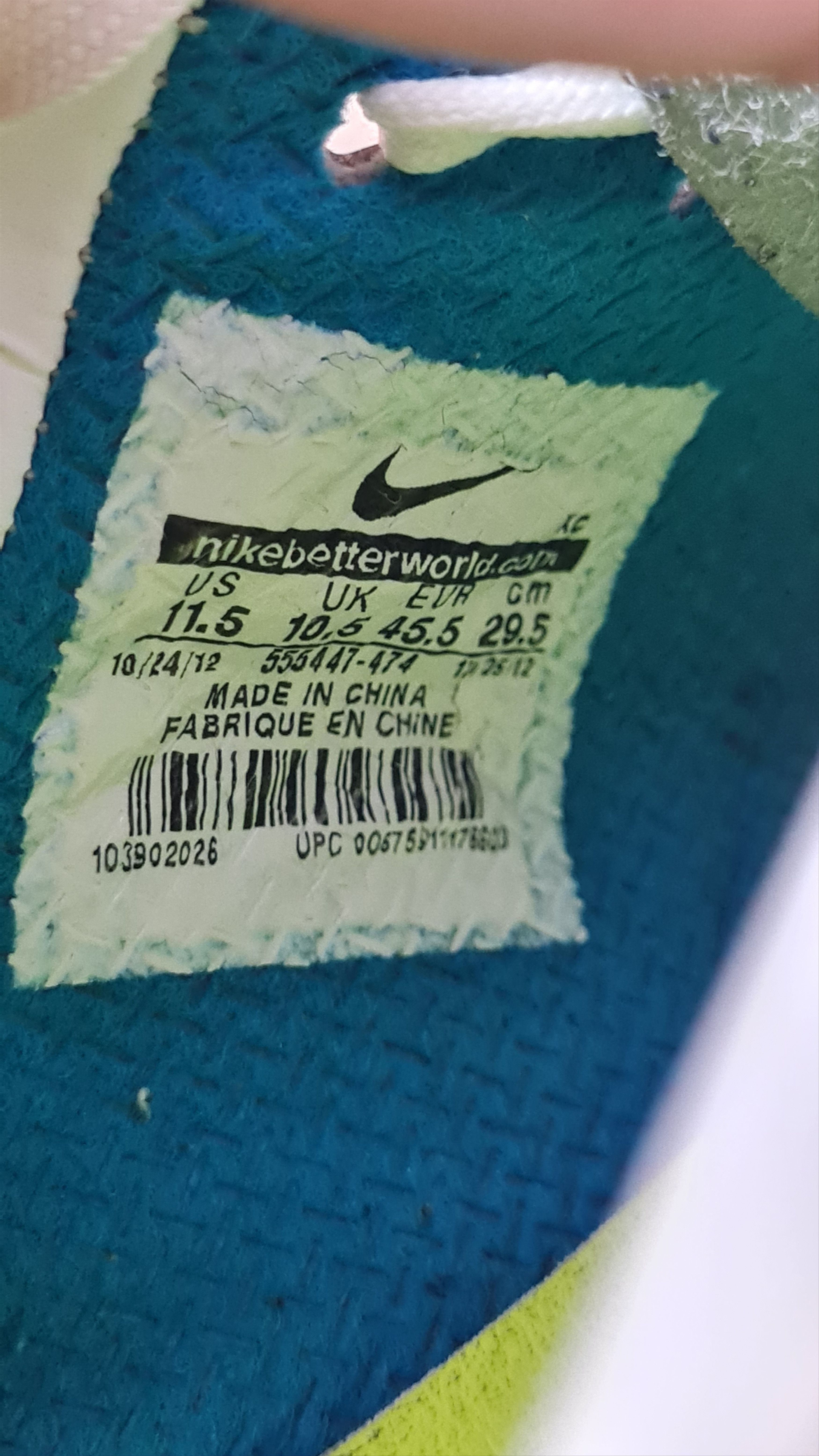 Adidas Rare football Caps Nike Mercurial Vapor IX FG 555447-474 Size US 11.5 / EU 44-45 - 11 Thumbnail