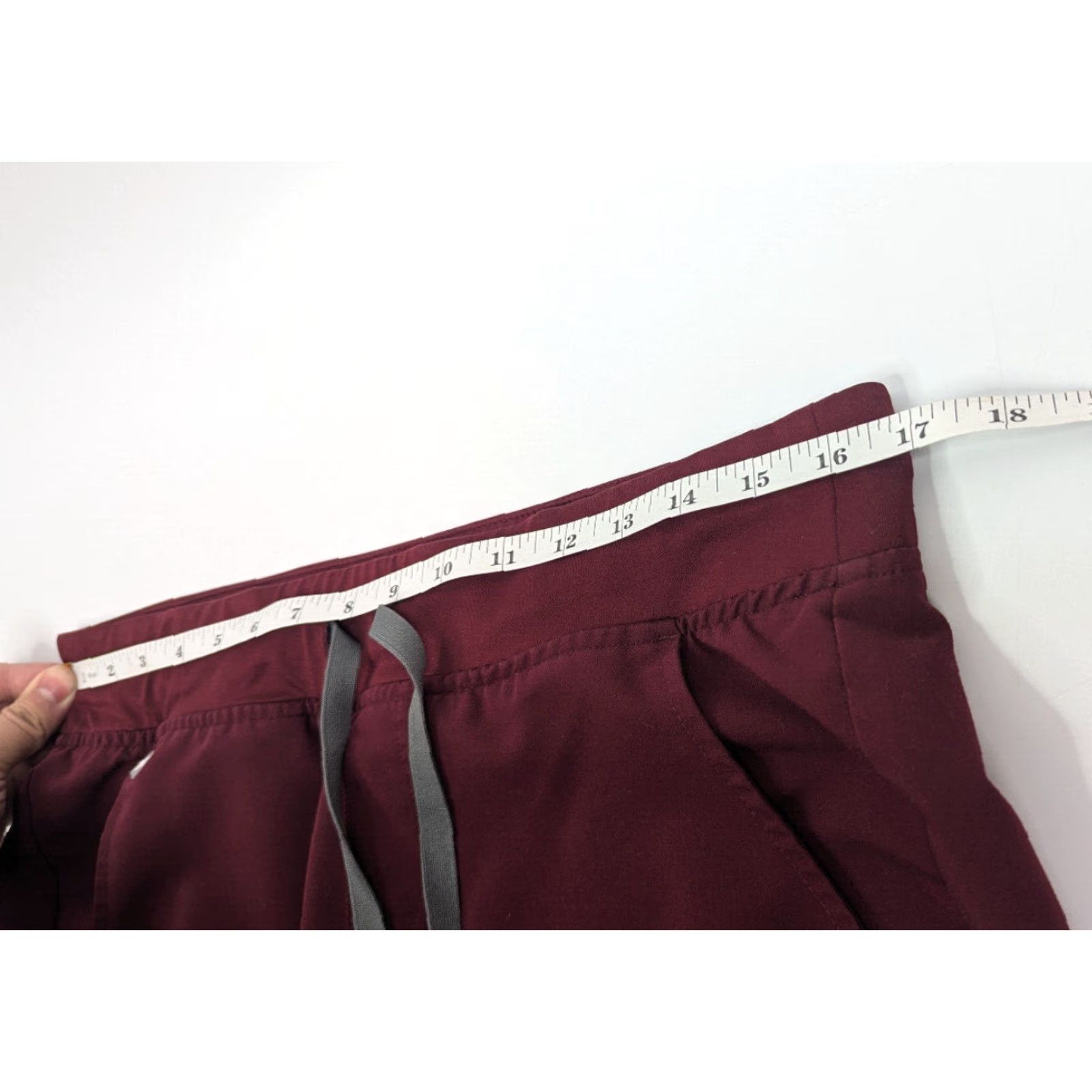 Vintage FIGS Zamora Jogger Scrub Pants Medium Burgundy Drawstring Stretch Nursing Womens Size US 31 - 6 Thumbnail
