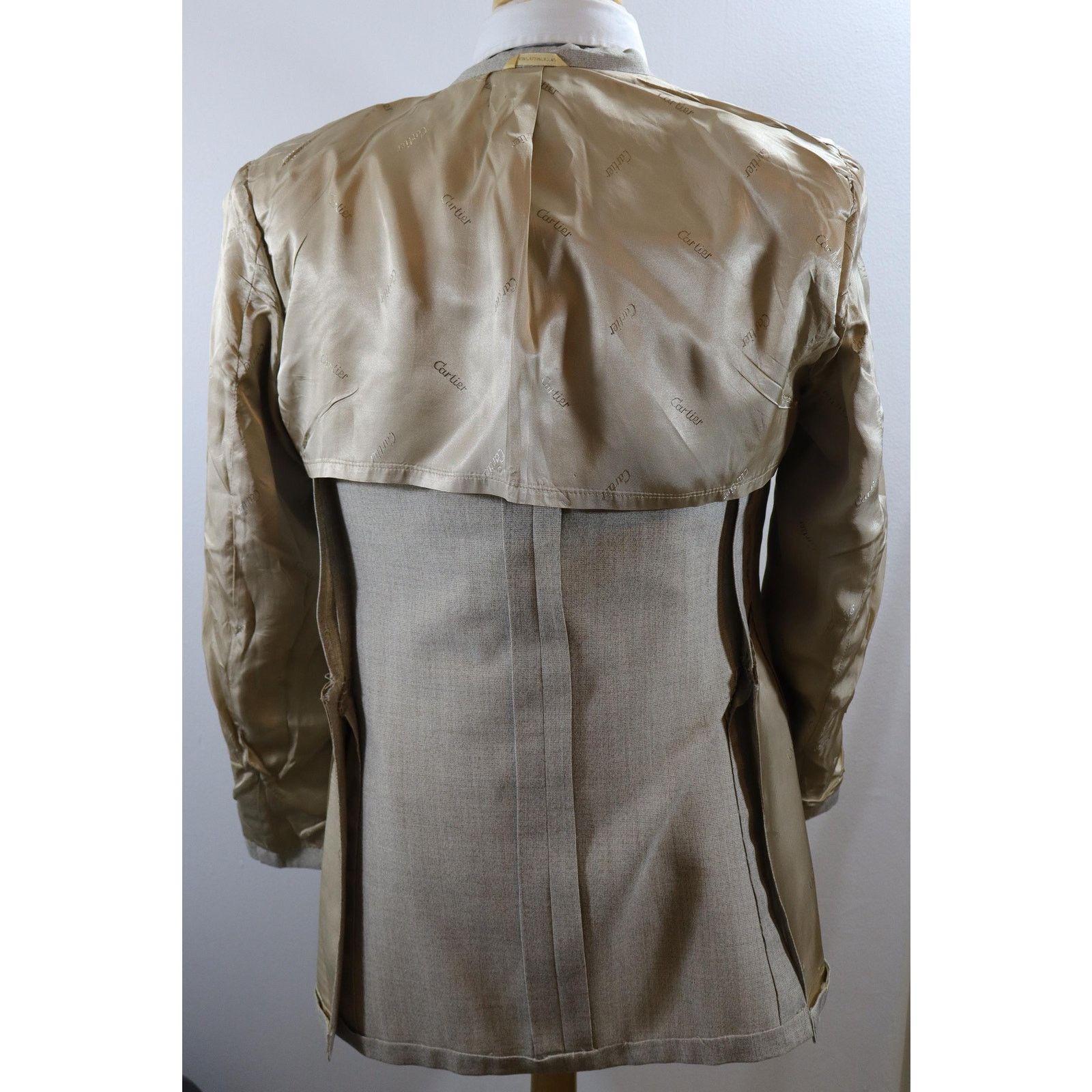 Cartier 40L Vintage 70s Cartier Collection Hopsack 2 Piece Suit Size 40L - 8 Thumbnail
