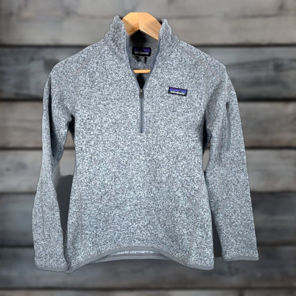 Patagonia Patagonia Better Sweater Women's Small Gray 1/4 Zip Fleece Pullover Jacket Obsolete: No Size S / US 4 / IT 40 - 1 Thumbnail