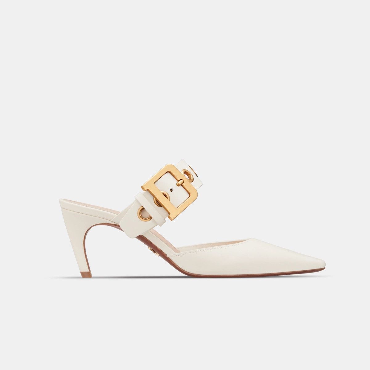 Dior o1w1db11024 D-Dior Heeled Mule in White Size US 10 / IT 40 - 1 Thumbnail