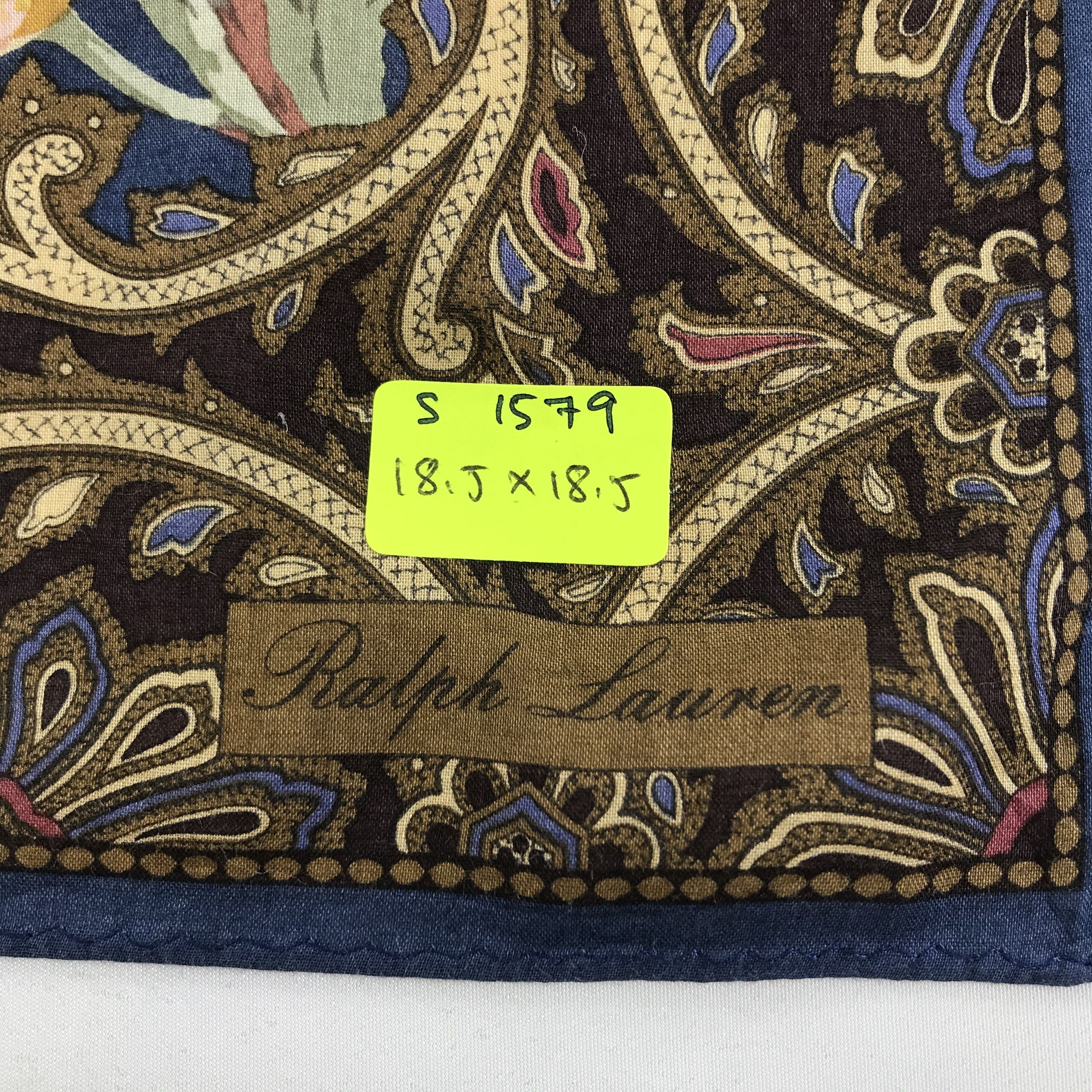 Ralph Lauren × Vintage Ralph Lauren Bandana / Handkerchief / Neckerchief - S1579 Size ONE SIZE - 5 Thumbnail