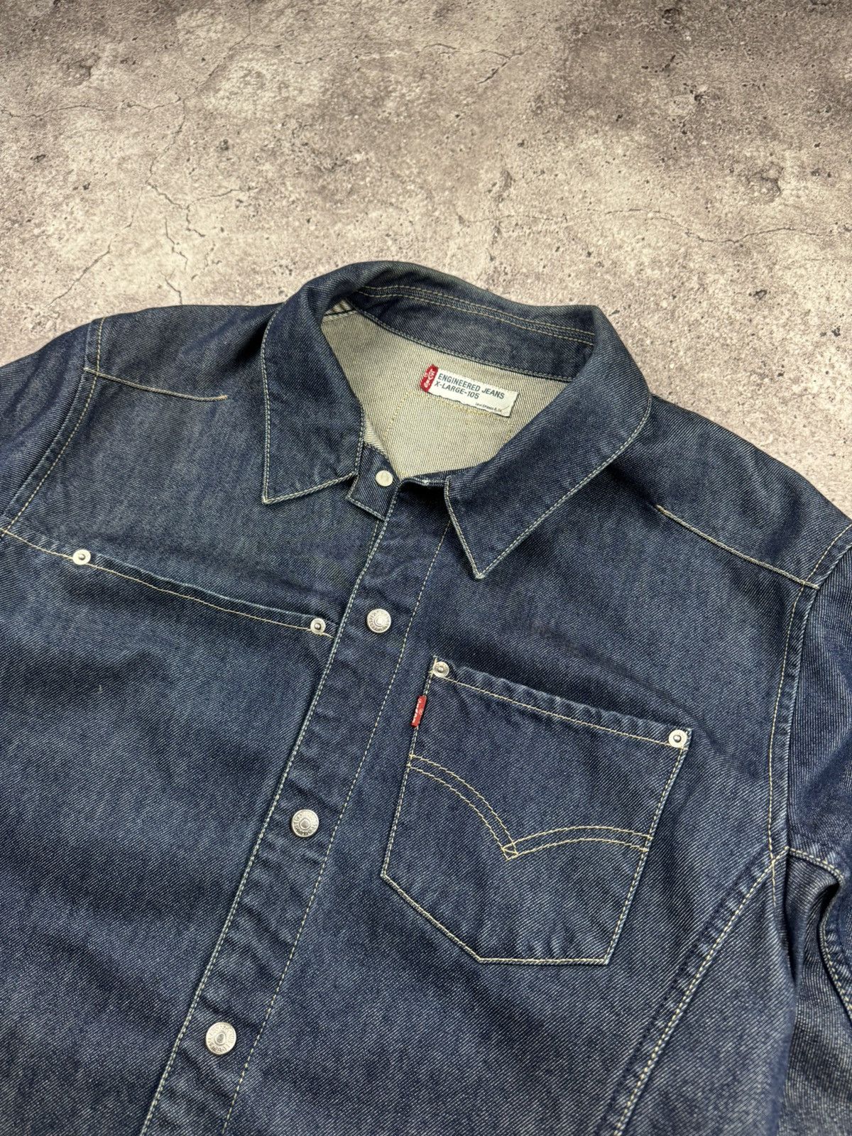 Levi's VINTAGE LEVIS BAGGY DENIM CRAZY Y2K JAPANEESE JACKET ARCHIVE Size US XL / EU 56 / 4 - 5 Thumbnail