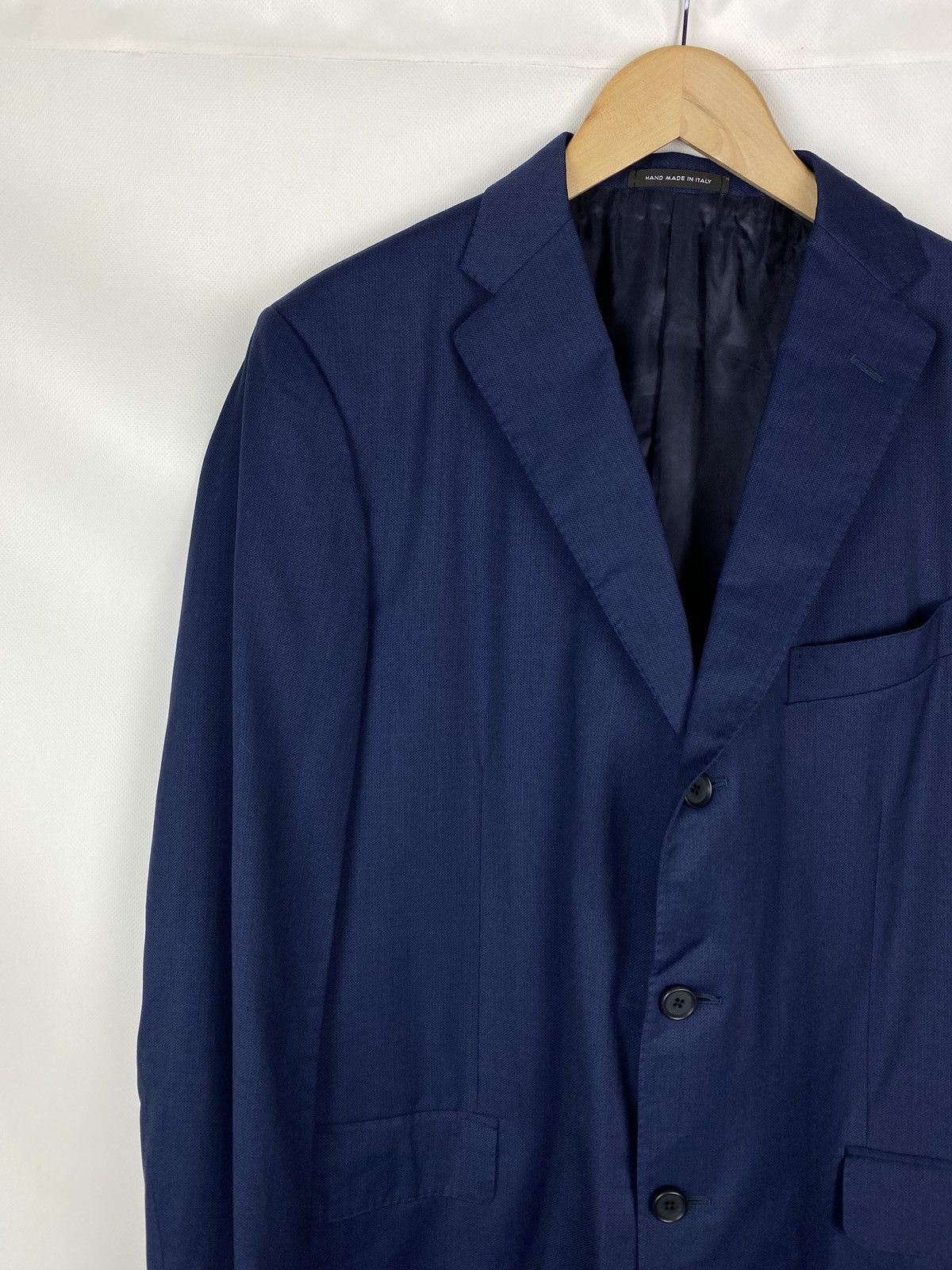 Caruso Caruso Superfine 120’s men’s wool blazer jacket sport coat Size 44R - 4 Thumbnail