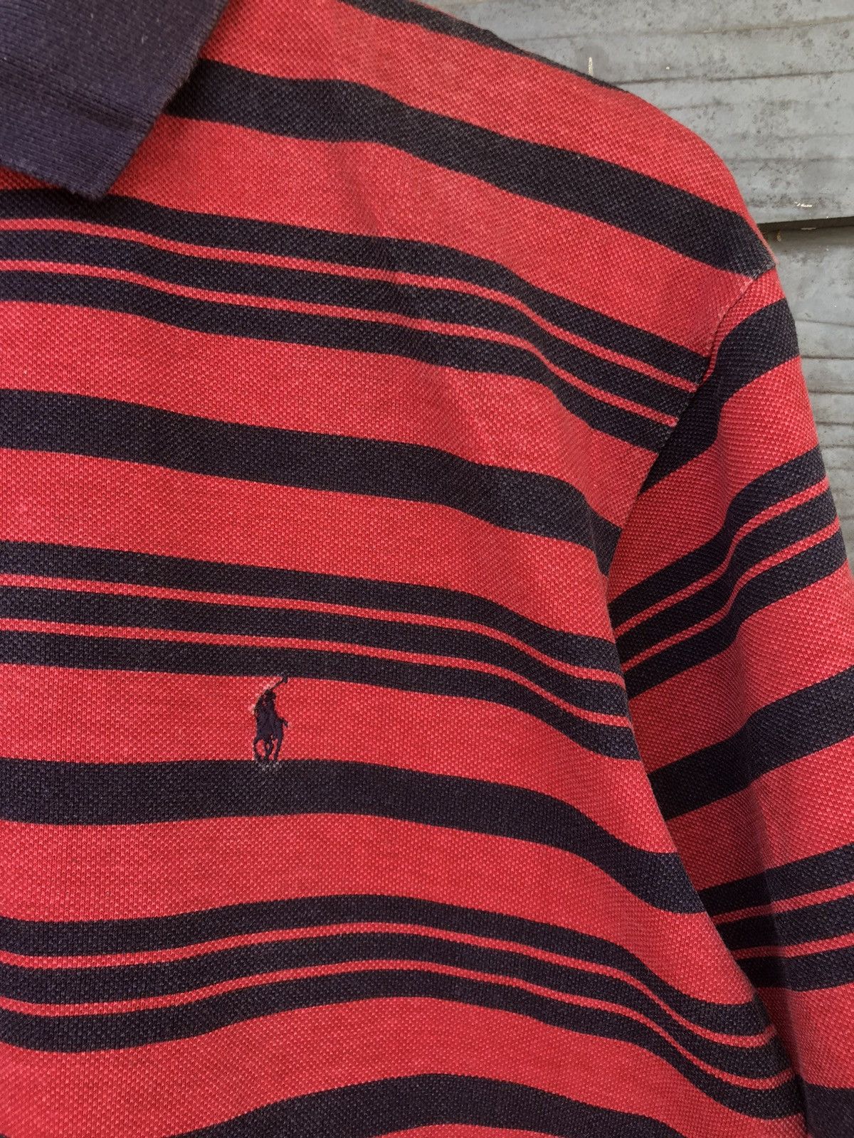 Polo Ralph Lauren Vintage Polo Ralph Lauren Stripe Polo Shirt Size US L / EU 52-54 / 3 - 6 Thumbnail