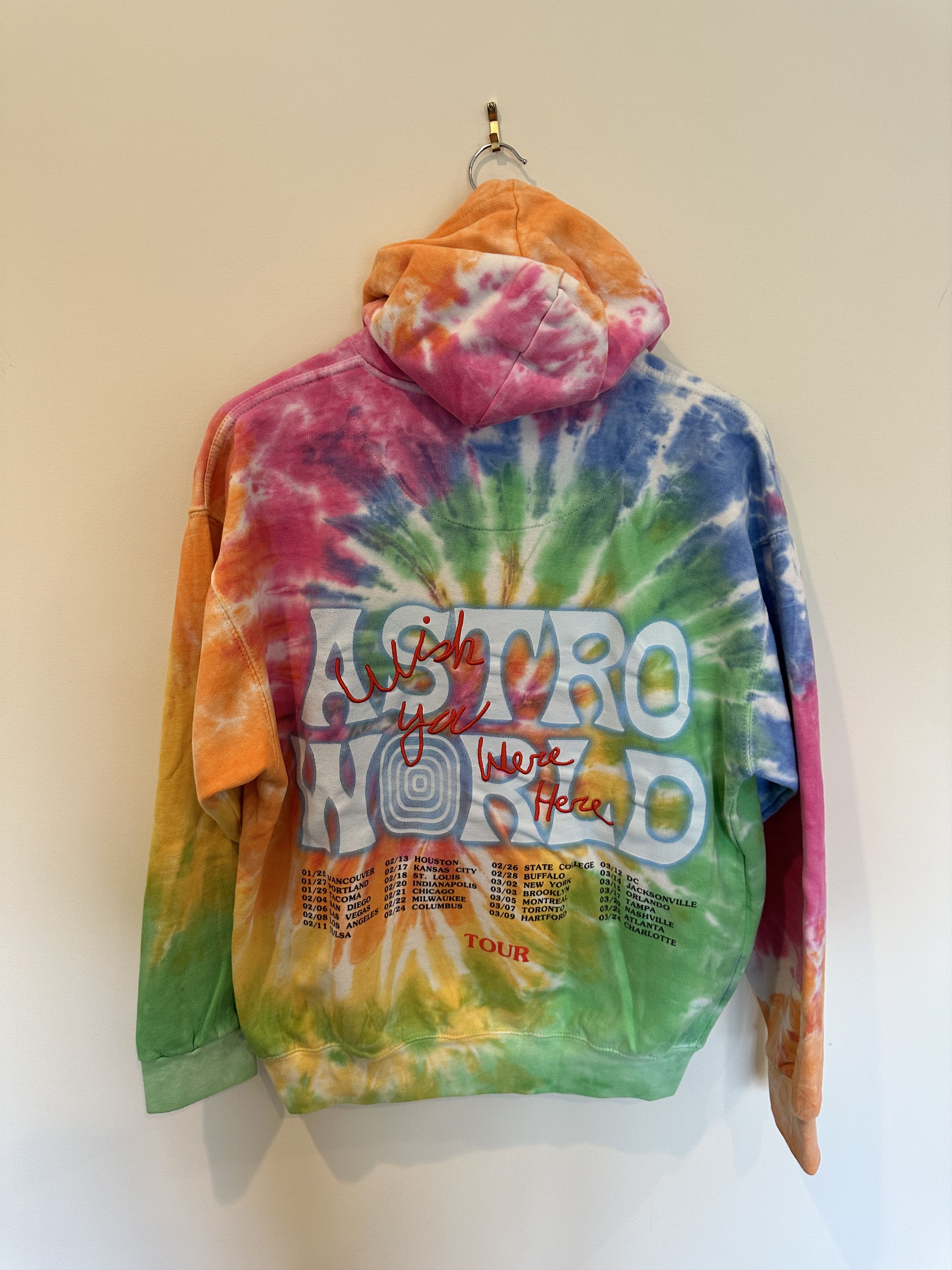 Travis Scott Astroworld Travis Scott Tour Hoodie Tie Dye Size US L / EU 52-54 / 3 - 4 Thumbnail