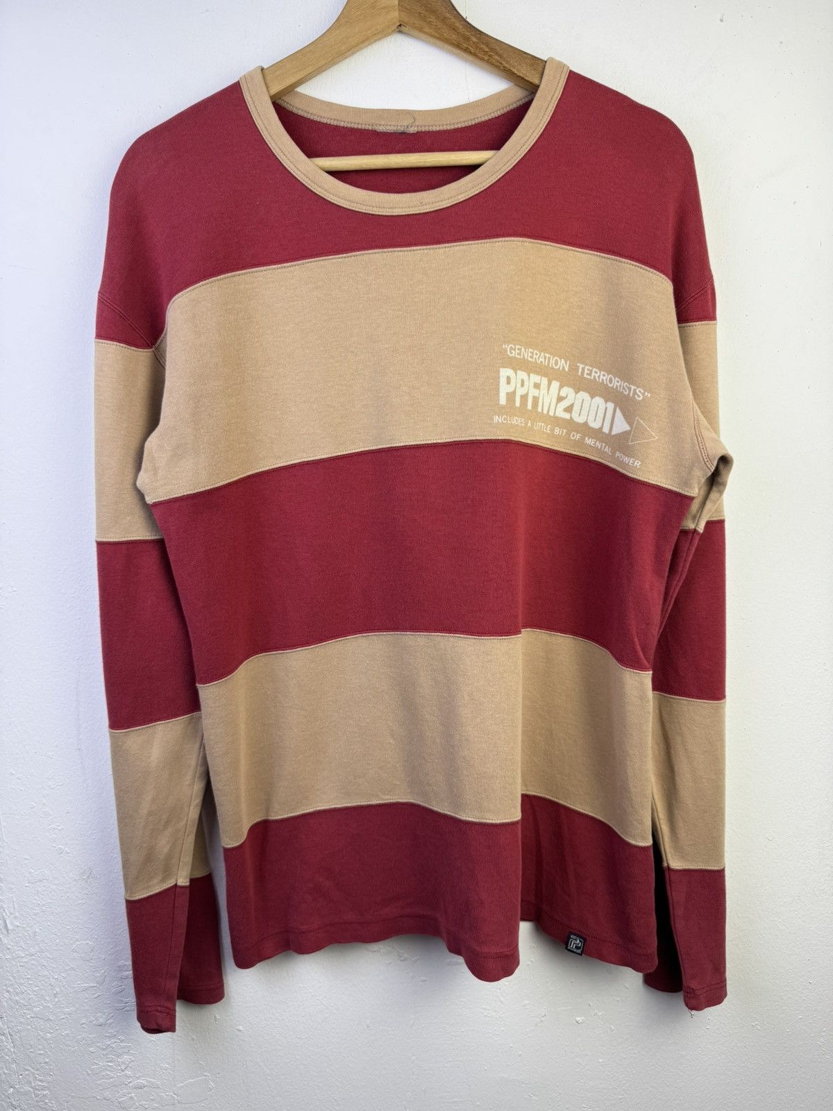PPFM vintage PPFM 2001 "generation terrorists" striped shirt. Size US M / EU 48-50 / 2 - 1 Thumbnail
