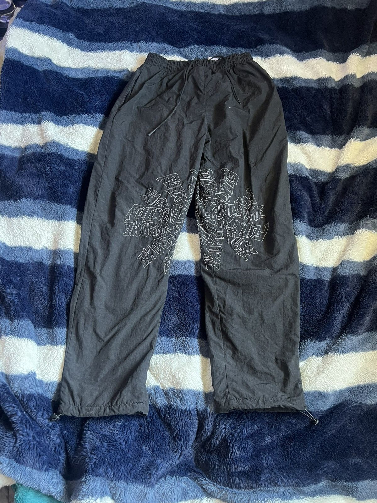 Fucking Awesome Fucking Awesome Block Letters Track Pants Medium Black |  Grailed