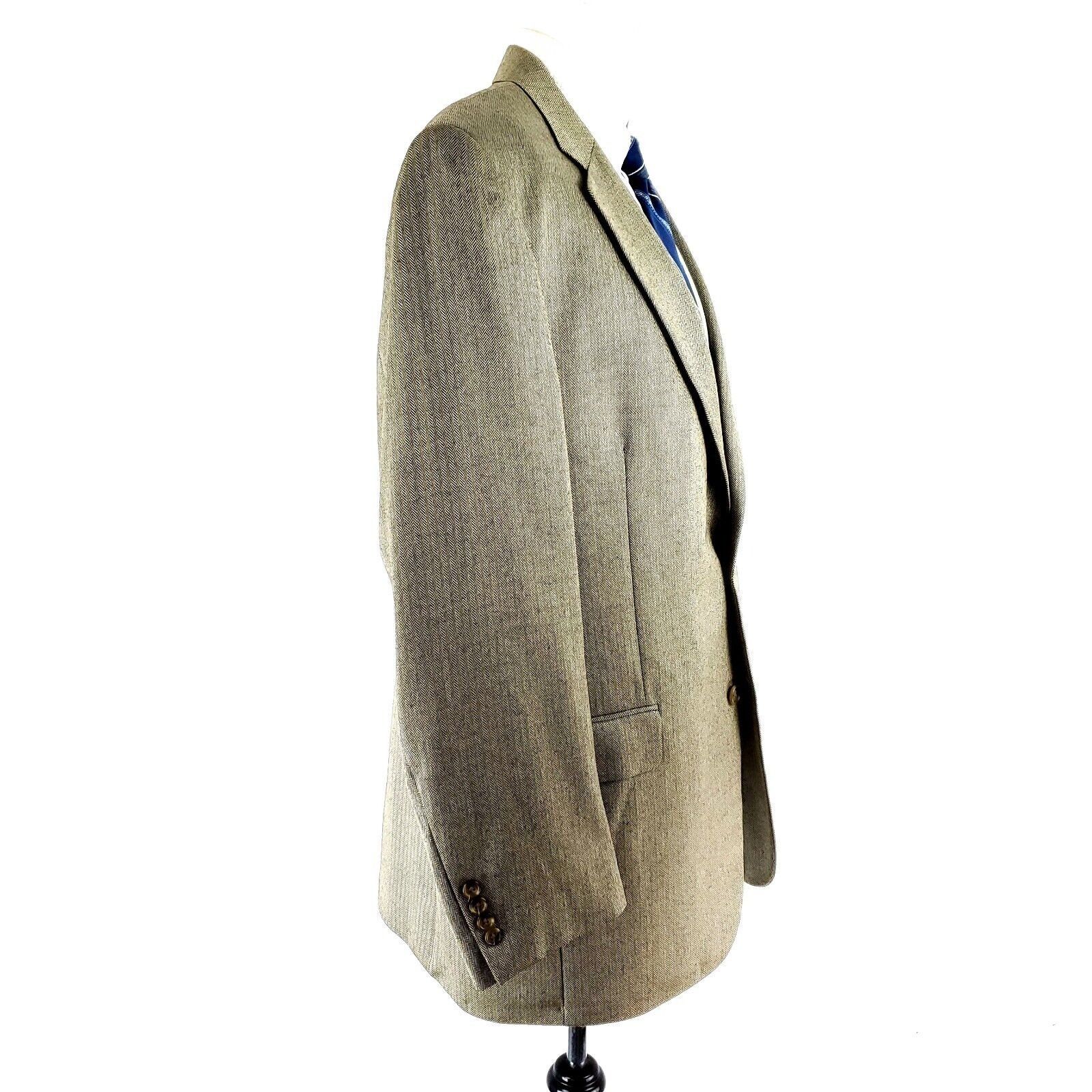 Jos. A. Bank Jos A Bank Signature Camel Hair Silk 2 Button Sport Coat 44L Size 44L - 7 Thumbnail