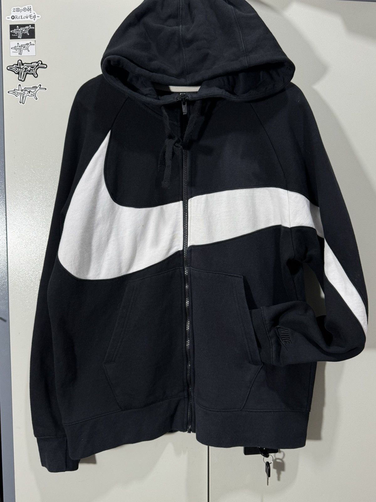 Nike Nike Big swoosh Full zipper hoodie jacket Size US XL / EU 56 / 4 - 1 Thumbnail