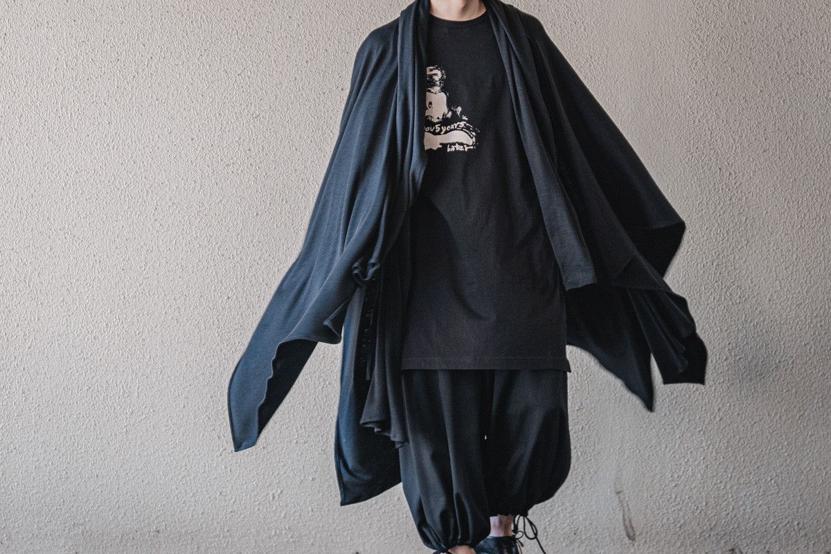 Yohji Yamamoto Yohji Yamamoto Pour Homme - WOOL SMOOTH SLEEVE CLAOK Size US S / EU 44-46 / 1 - 12 Thumbnail