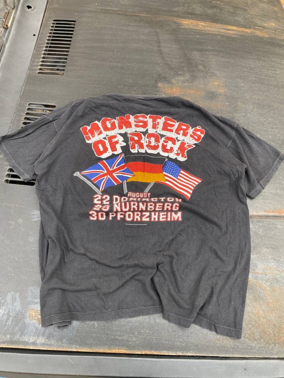 Band Tees × Vintage Monsters of Rock Deep Purple Helloween 1987 t shirt Size US L / EU 52-54 / 3 - 6 Thumbnail