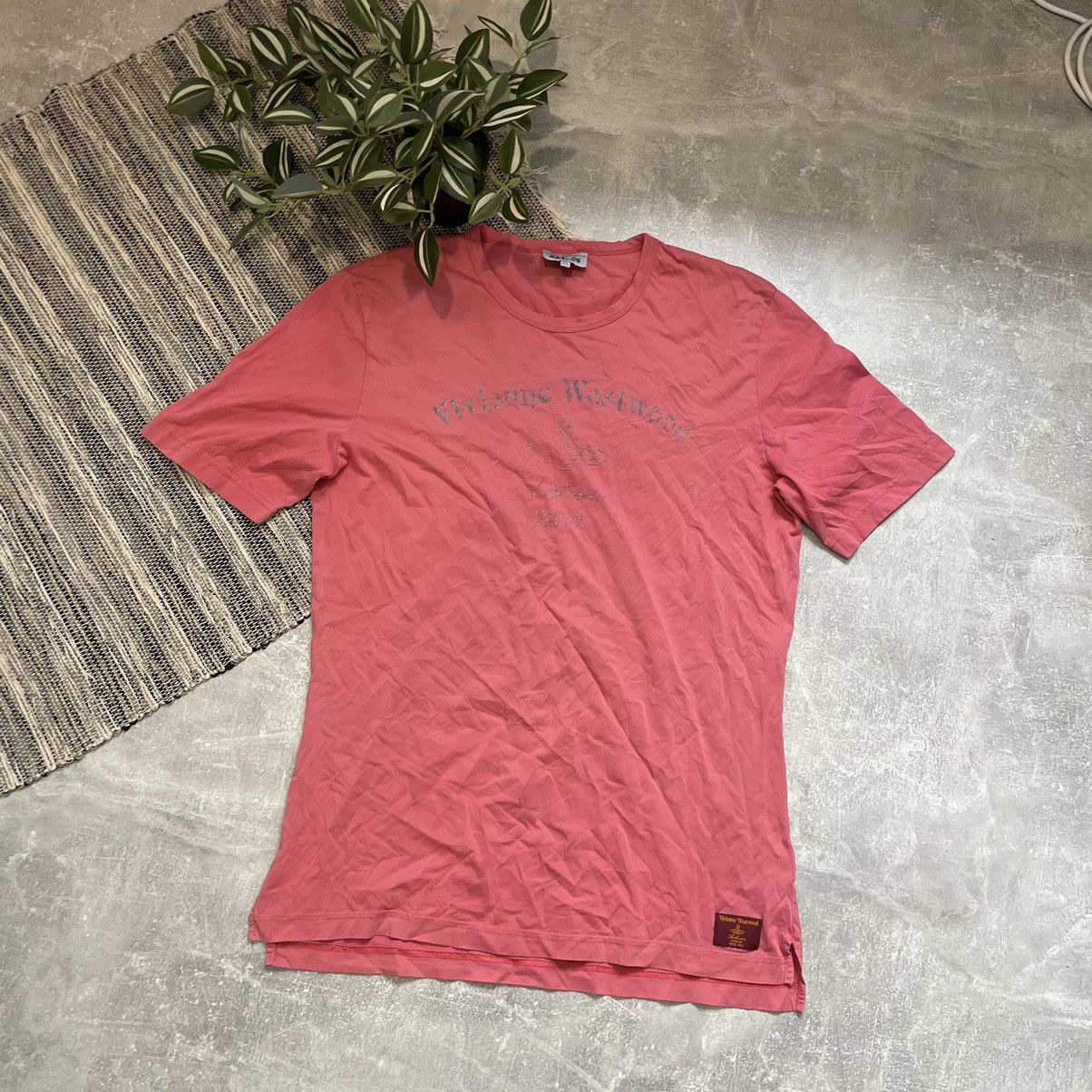 Affliction × Vivienne Westwood VIVIENNE Westwood pink tee shirt old chrome cyber big logo Size US XL / EU 56 / 4 - 1 Thumbnail