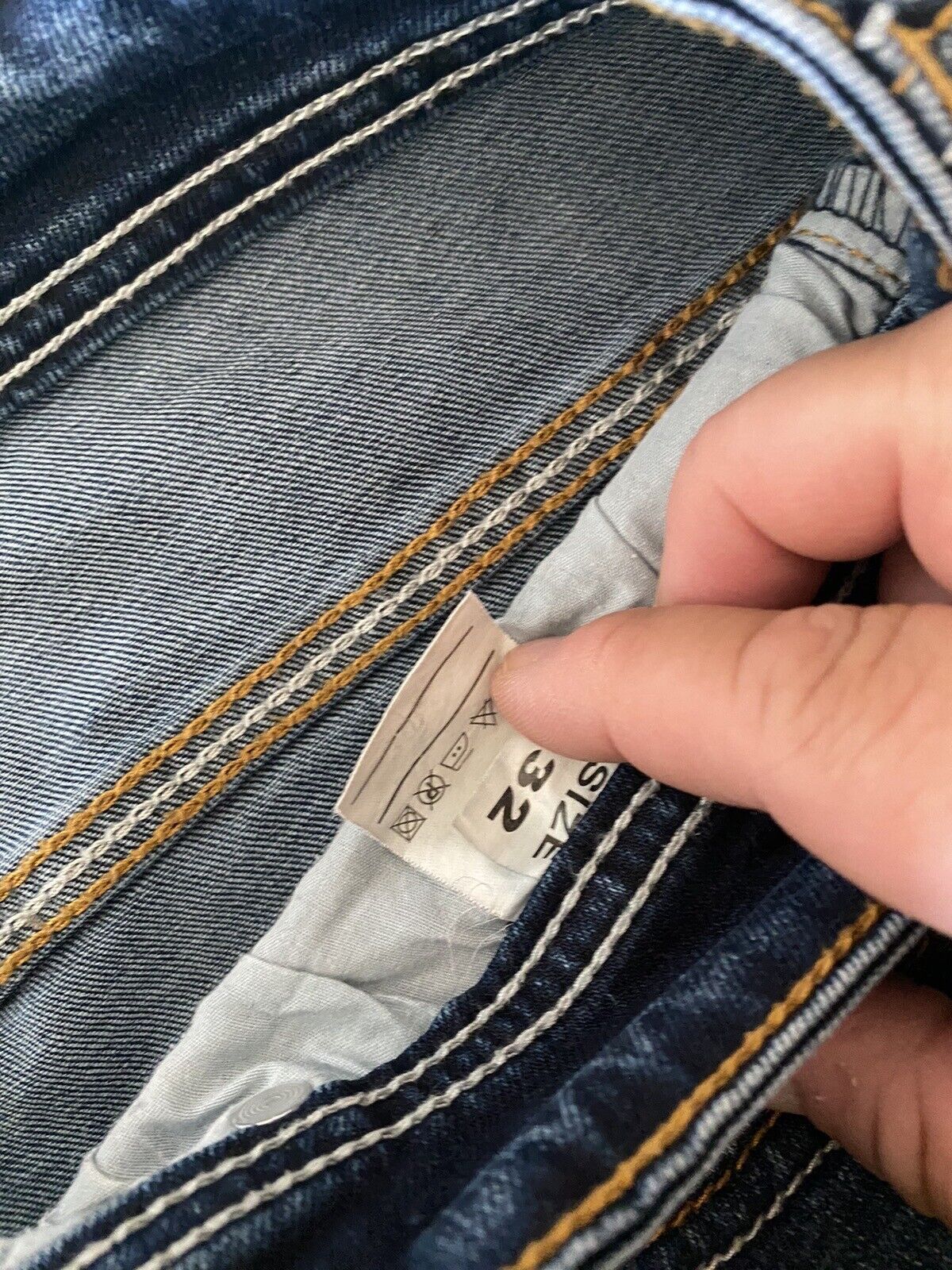 Vintage Carlo Bellucci Mens Jeans Blue Size 32 Straight Sk47 Size US 32 / EU 48 - 4 Thumbnail