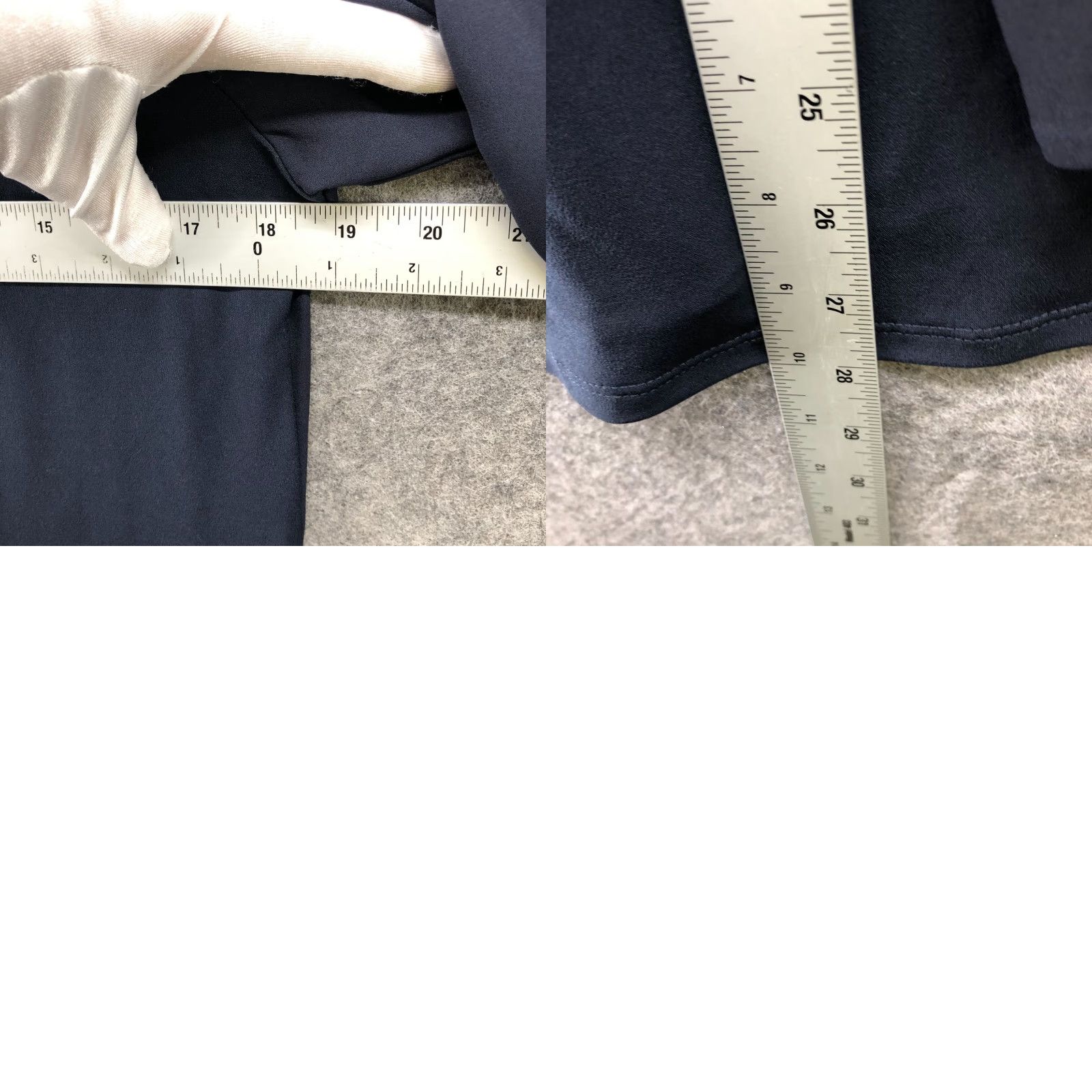 Ann Taylor Ann Taylor Blouse Womens S Navy Blue Chiffon Long Sleeve Button Front Pintuck Pleated Casual Shirt Size S / US 4 / IT 40 - 8 Thumbnail
