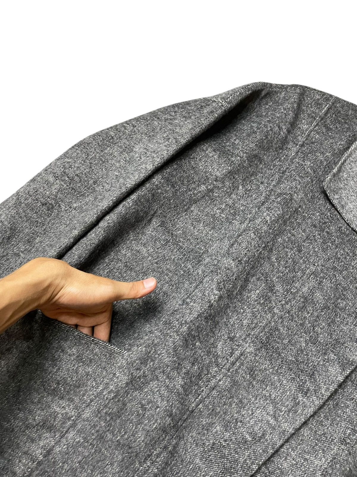 Designer × Vintage × Zara Zara Women’s Hand Made Wool Coat (113) Size M / US 6-8 / IT 42-44 - 4 Thumbnail