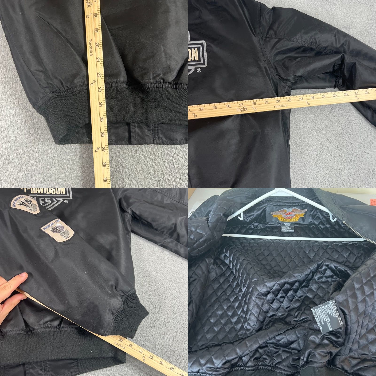 Harley Davidson VINTAGE Harley-Davidson Jacket Windbreaker Jacket Nylon Black S Mens Windbreaker Nylon Subtitles? Size US S / EU 44-46 / 1 - 8 Thumbnail