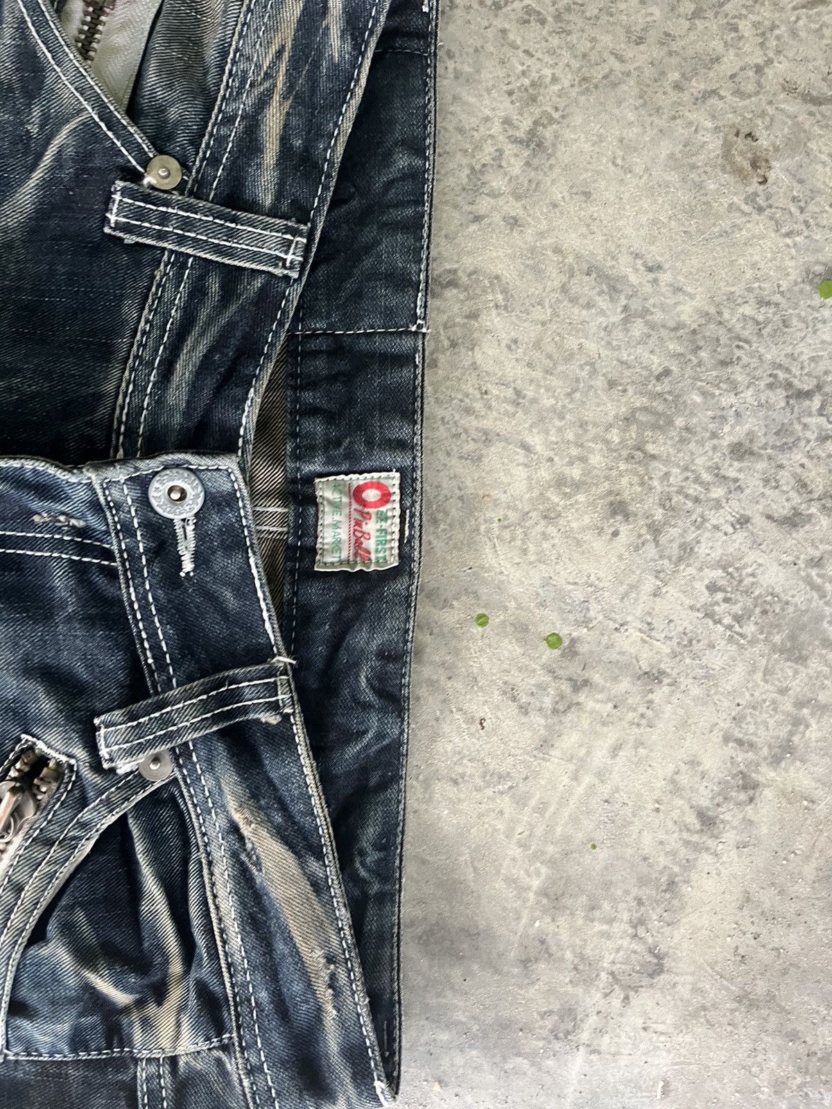 If Six Was Nine × Japanese Brand × Vintage Flare Mudwash Crazy Denim Size US 33 - 5 Thumbnail