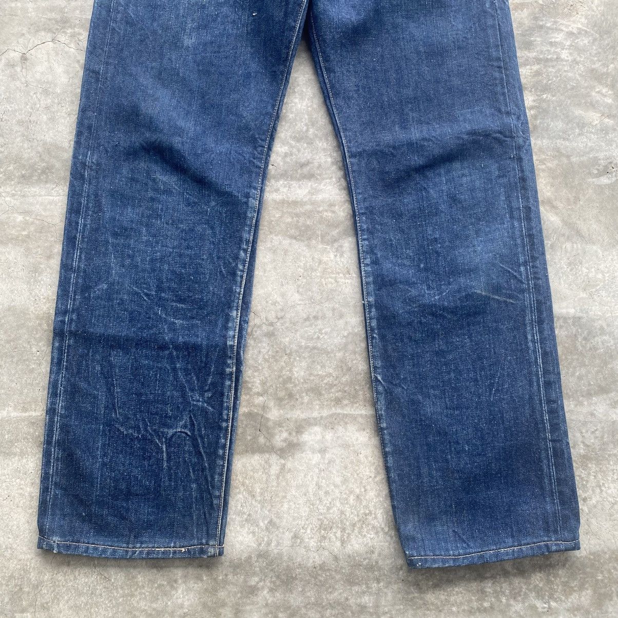 If Six Was Nine × Issey Miyake × Le Grande Bleu (L.G.B.) Vintage 80's Edwin Blue Jeans Mud Wash w31 Size US 31 - 3 Thumbnail