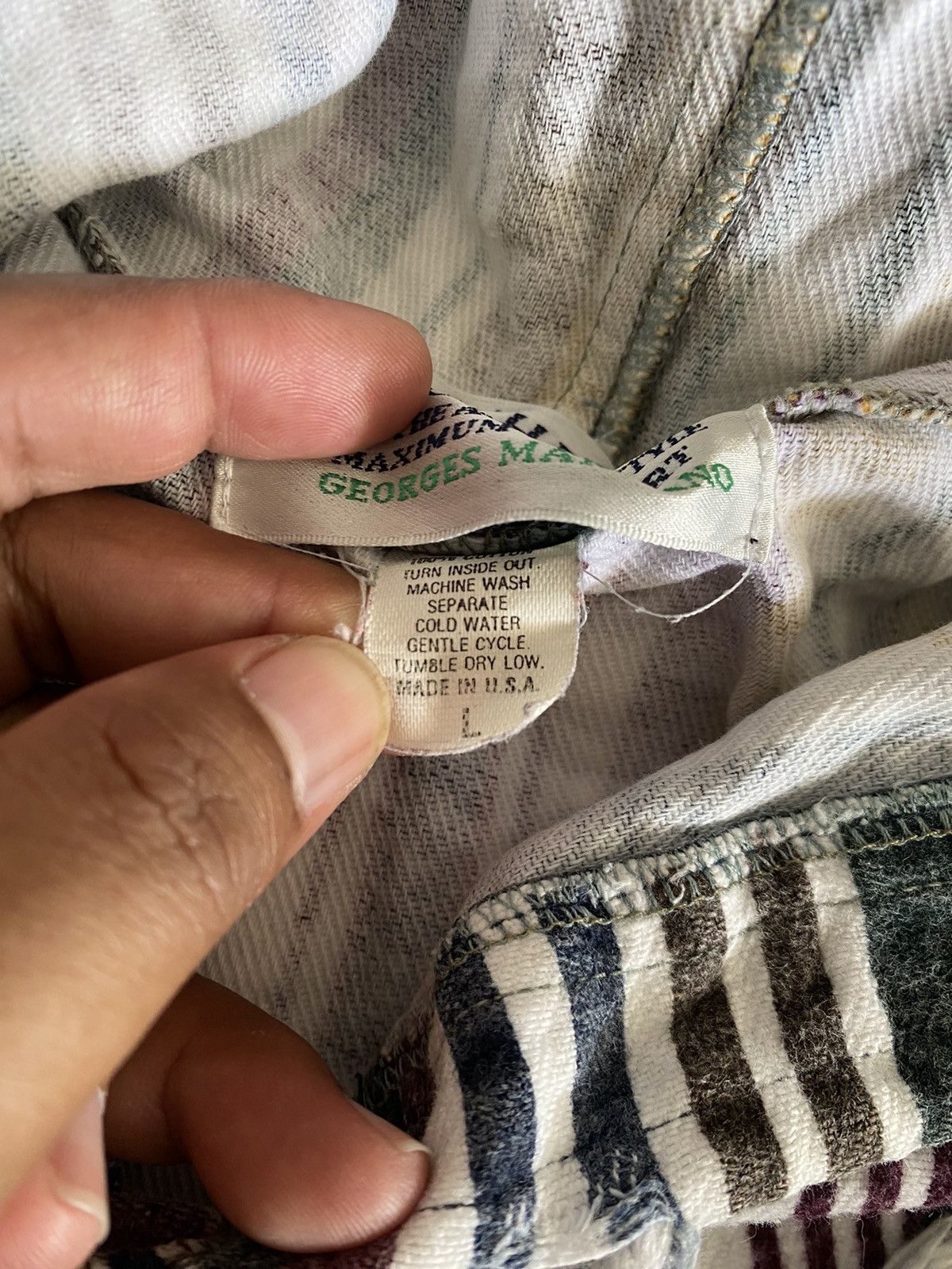 Georges Marciano × Guess × Vintage VINTAGE GUESS ACTIVE USA STRIPE BUTTON UP HOODIES Size US L / EU 52-54 / 3 - 7 Thumbnail