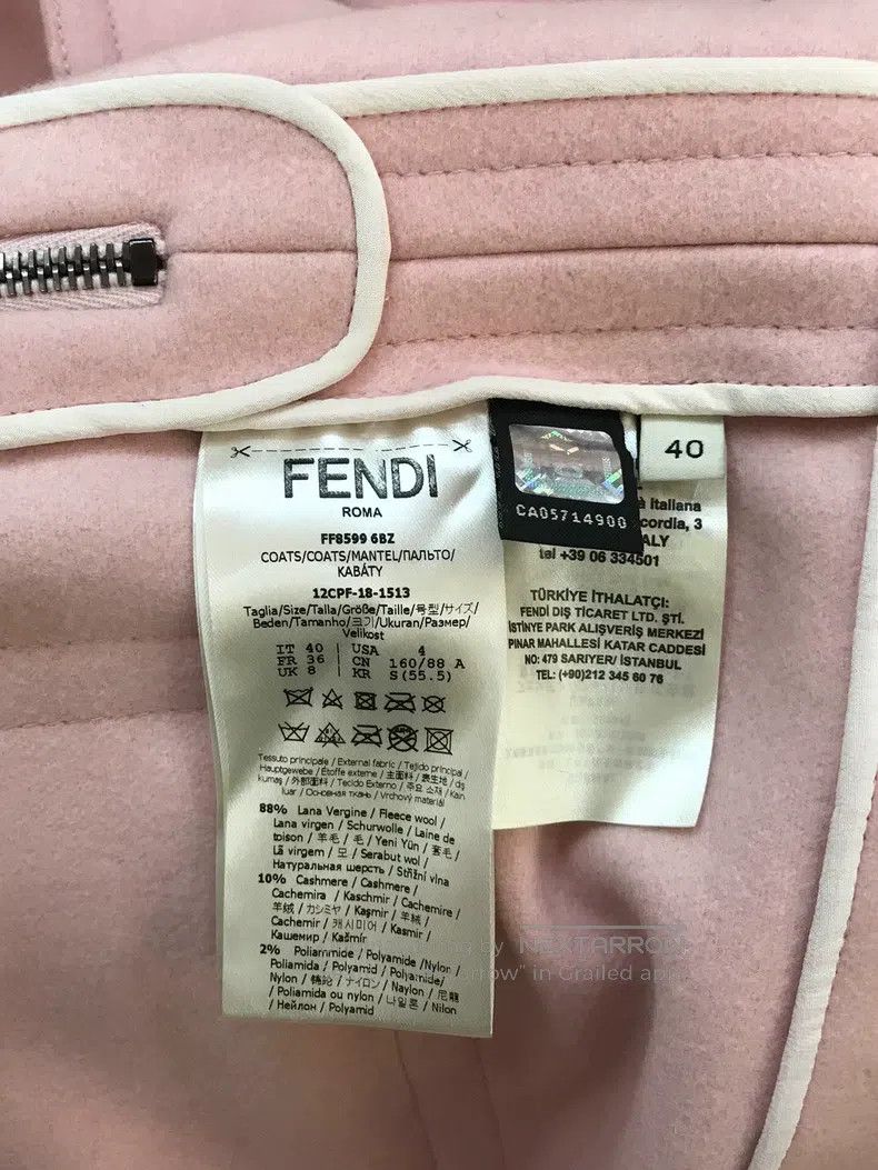 Fendi Fendi Wool and Cashmere Overcoat Size XS / US 0-2 / IT 36-38 - 4 Thumbnail