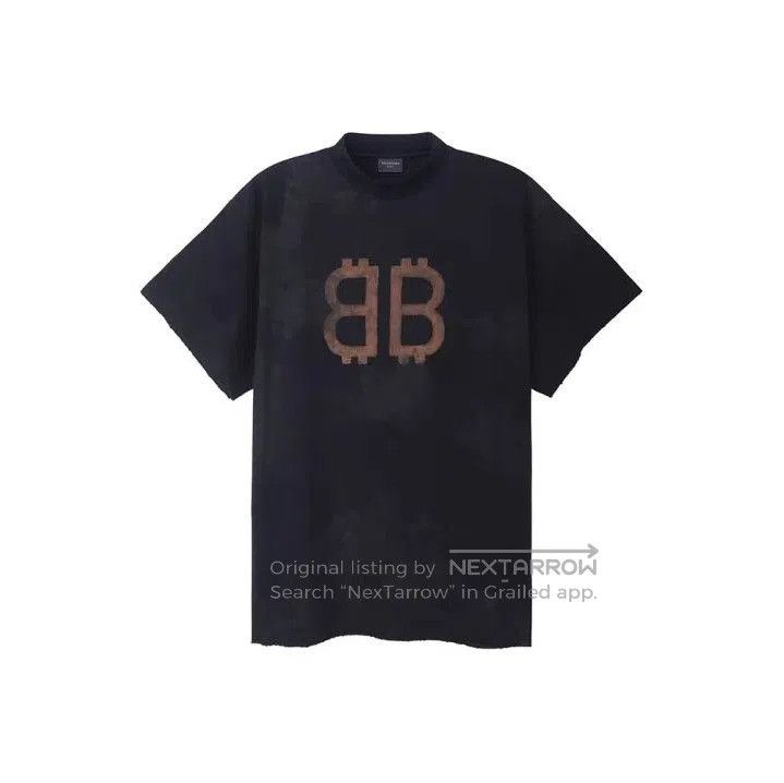 Balenciaga FW23 Black Letter Print T.
