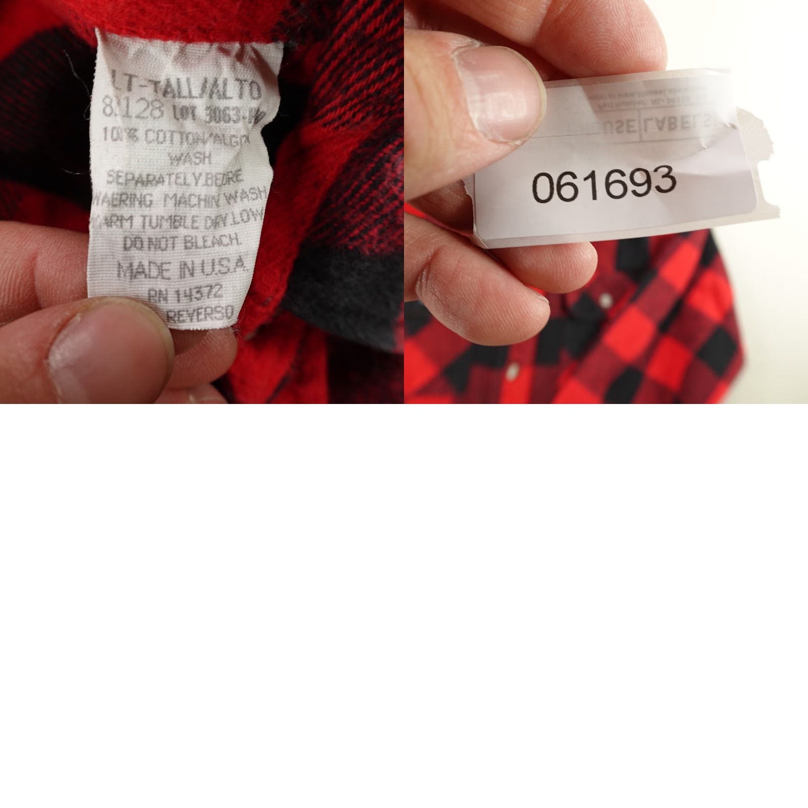 Vintage VINTAGE Five Brothers Flannel Shirt Men's Large Tall Outdoor Plaid Heavyweight Cotton Made USA 90s Size US L / EU 52-54 / 3 - 8 Thumbnail