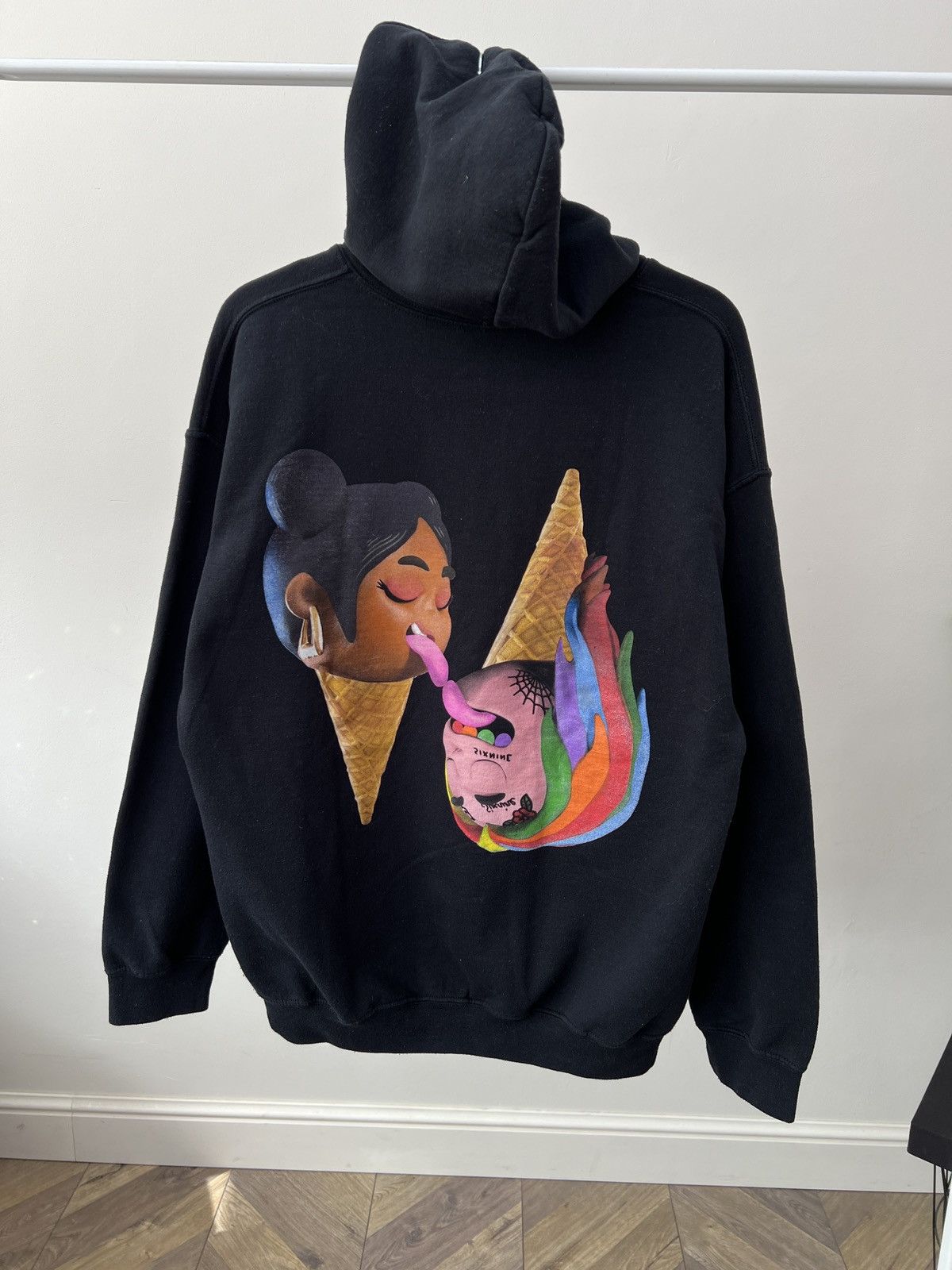 Other Vintage 6ix9ine “FEFE” Graphic Faded Hoodie Hip Hop Size US L / EU 52-54 / 3 - 1 Thumbnail