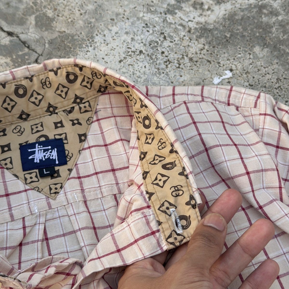 Stussy Vintage Stussy LV Louis Vuitton Monogram Button Ups Shirt Size US S / EU 44-46 / 1 - 8 Thumbnail