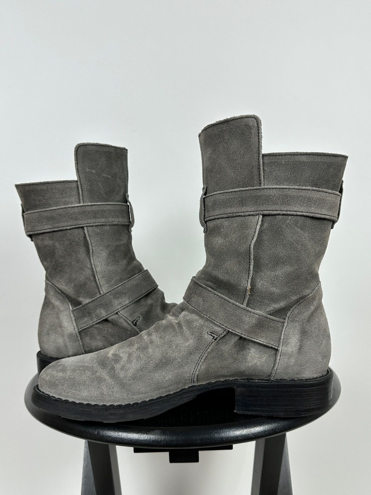 Fiorentini + Baker Fiorentini + Baker Eternity 2 Buckle Moto Ankle Suede Boots Size US 7 / IT 37 - 9 Thumbnail