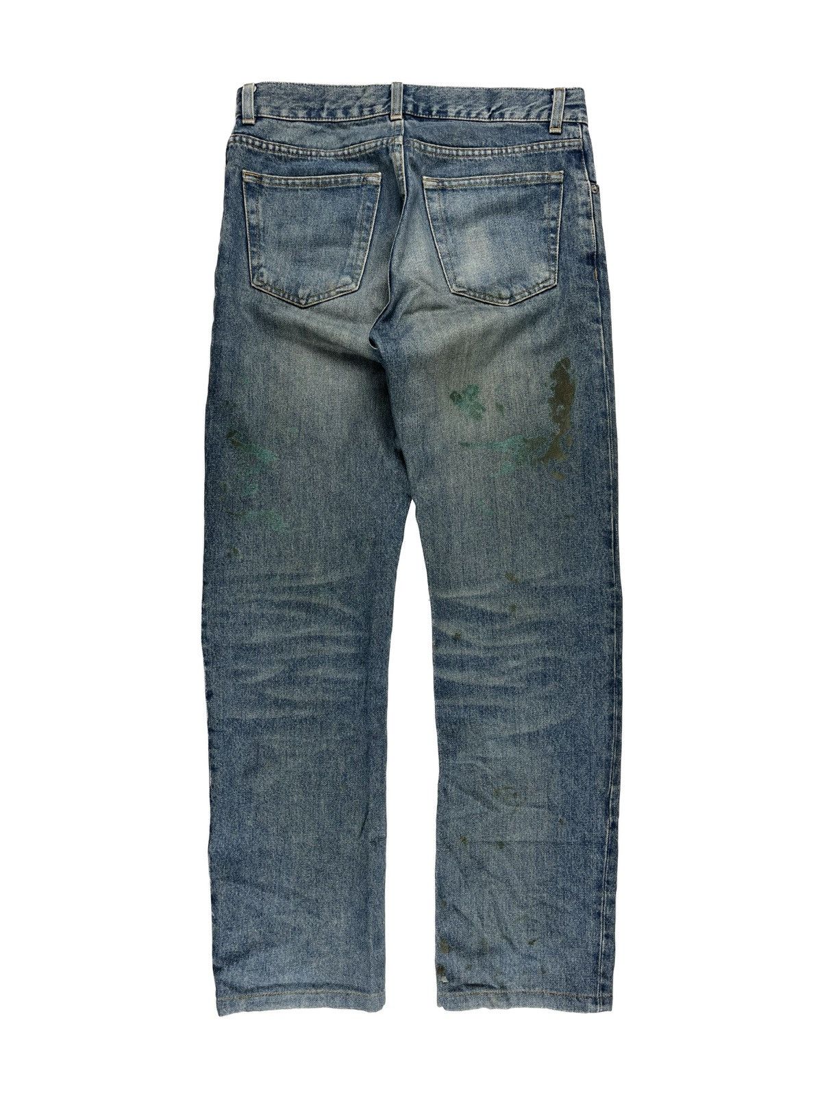 Helmut Lang × Vintage SS00 Helmut Lang Green Painter Denim Jeans Size US 30 / EU 46 - 2 Thumbnail