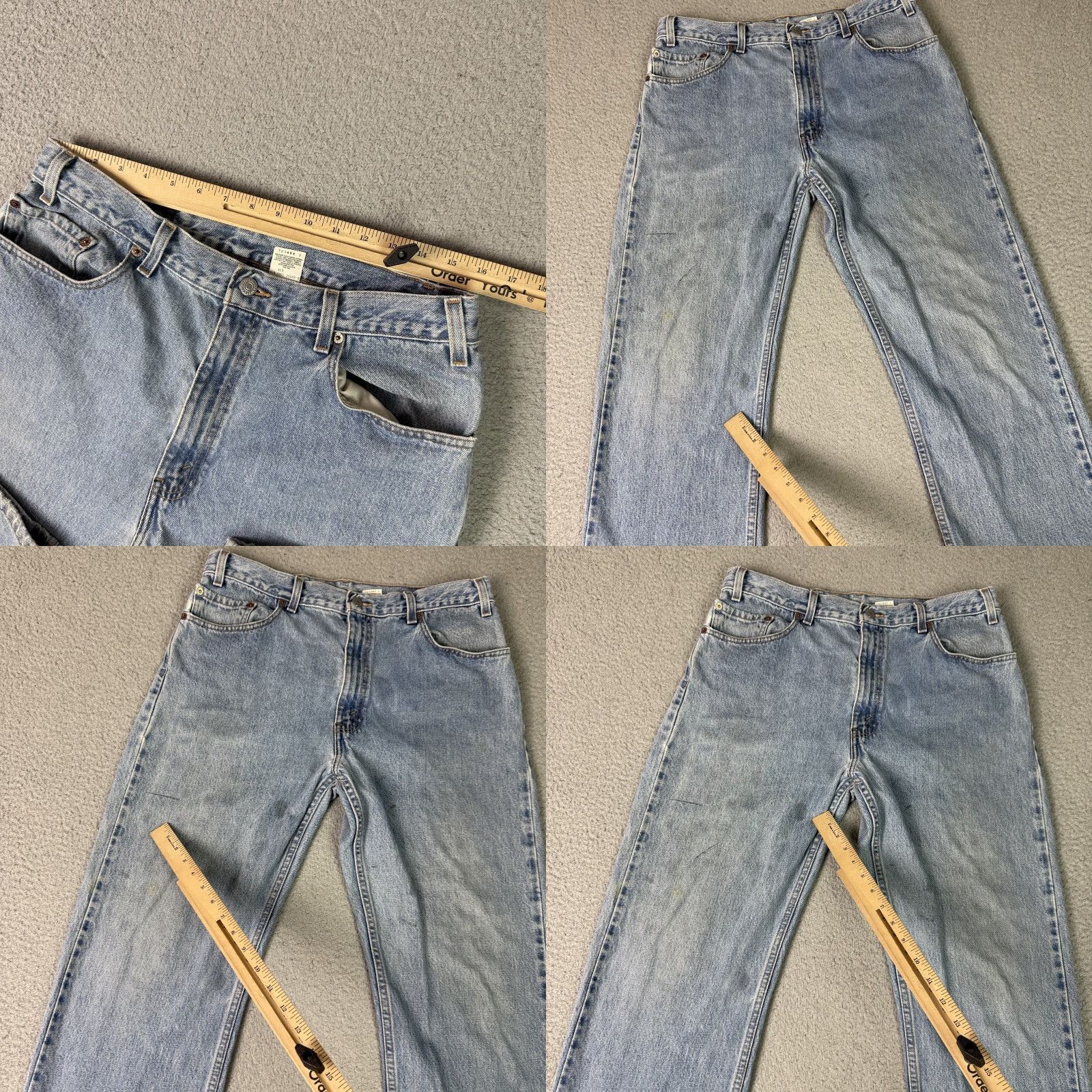 Levi's VINTAGE Levi's 505 Jeans Men Regular Light Blue 34x30 Straight 90s Grunge Denim Cotton Button Zip 5-Pocket image? Size US 34 / EU 50 - 8 Thumbnail
