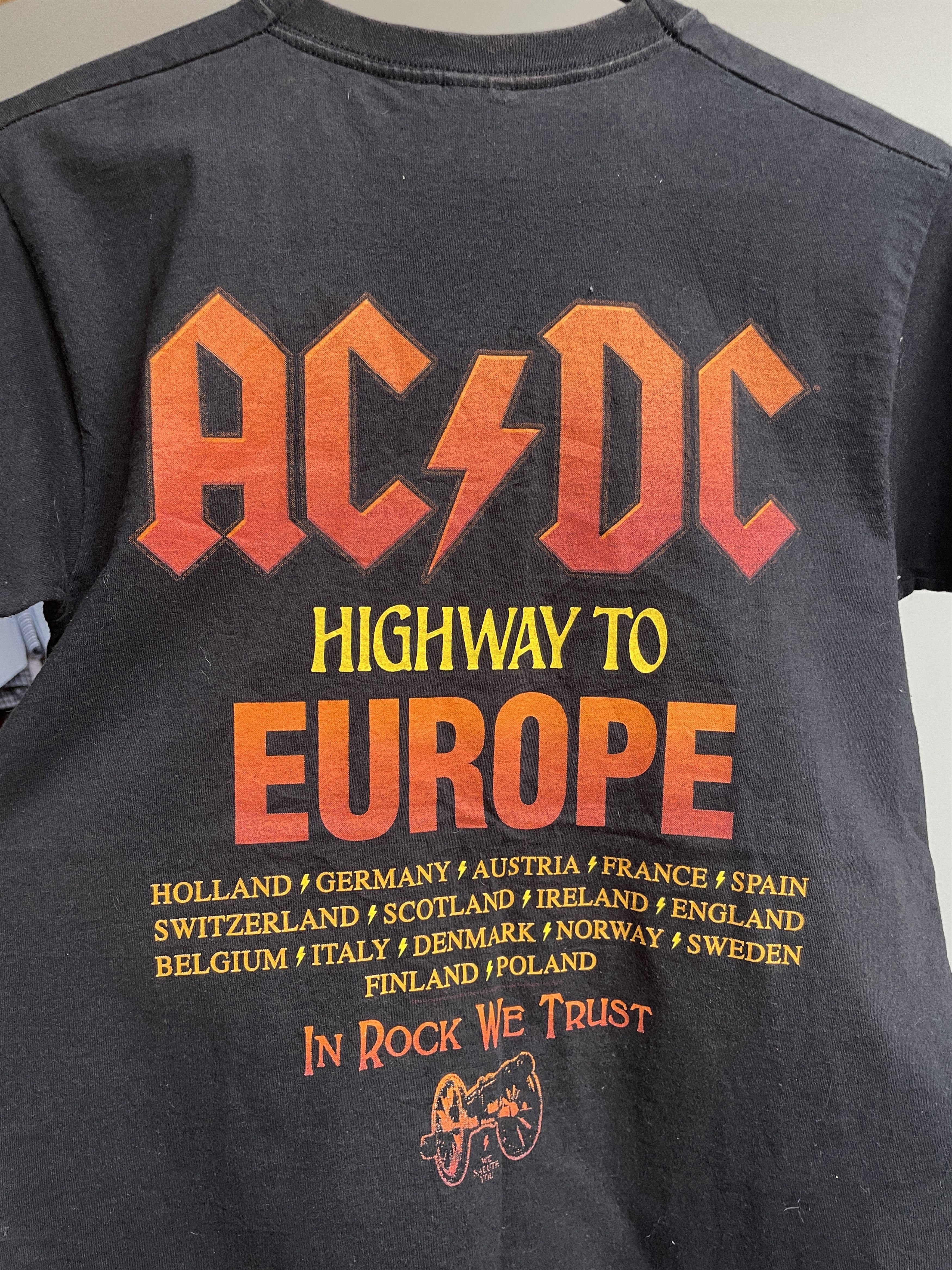 AC/DC AC/DC Highway To Europe Tour T-Shirt Size S Size US S / EU 44-46 / 1 - 4 Thumbnail