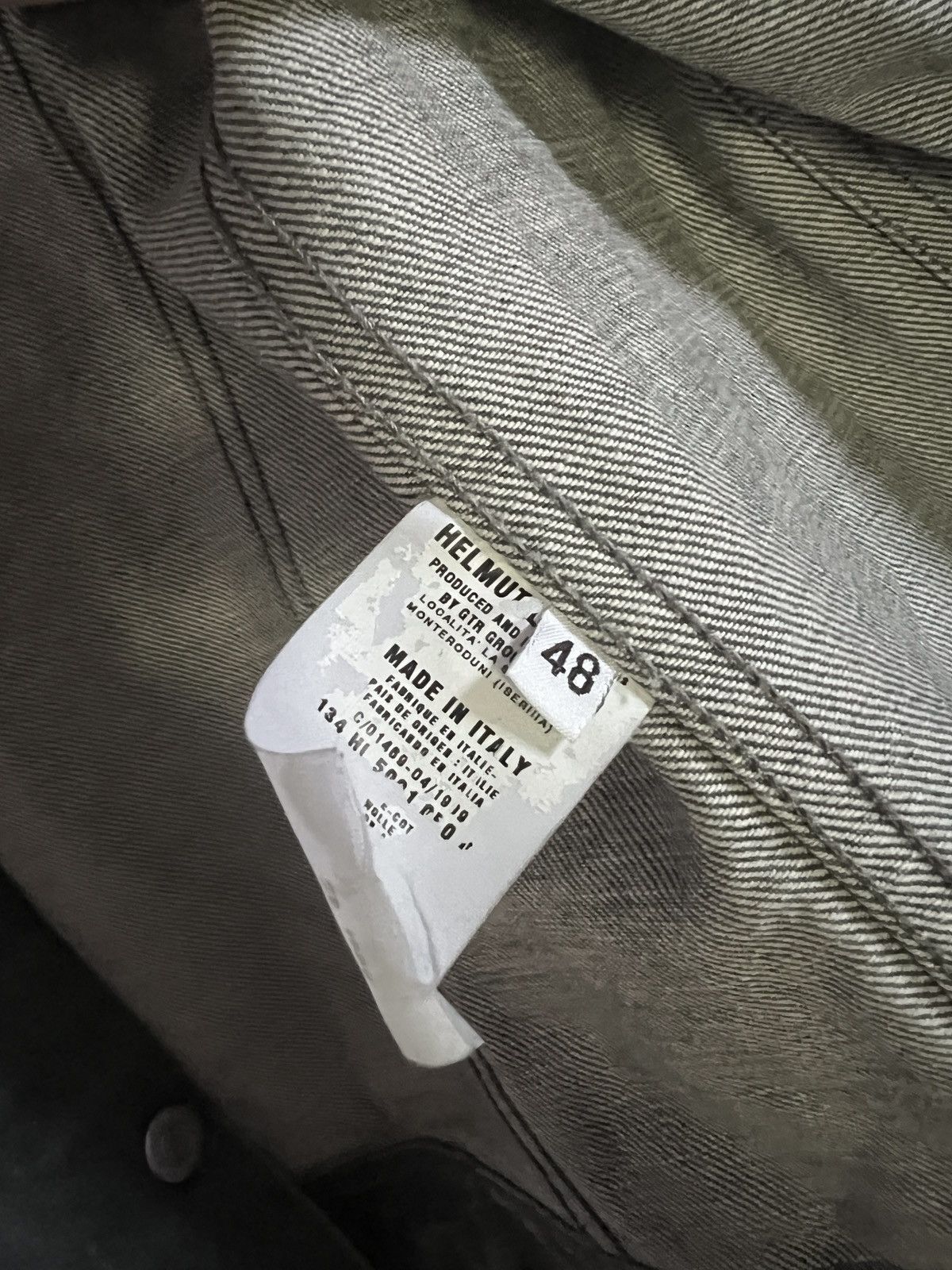 Helmut Lang Helmut Lang archive raw denim 1999 denim jacket grey 48 Size US M / EU 48-50 / 2 - 4 Thumbnail