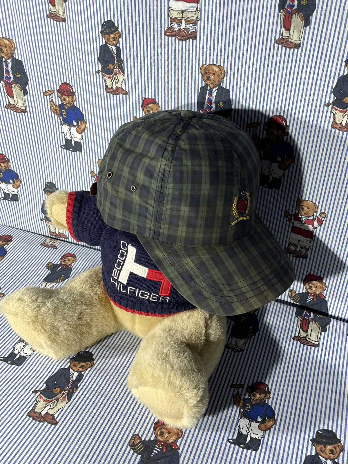 Tommy Hilfiger × Vintage Cap Tommy Hilfiger Lion Crest OG Vintage 90’s Size ONE SIZE - 5 Thumbnail