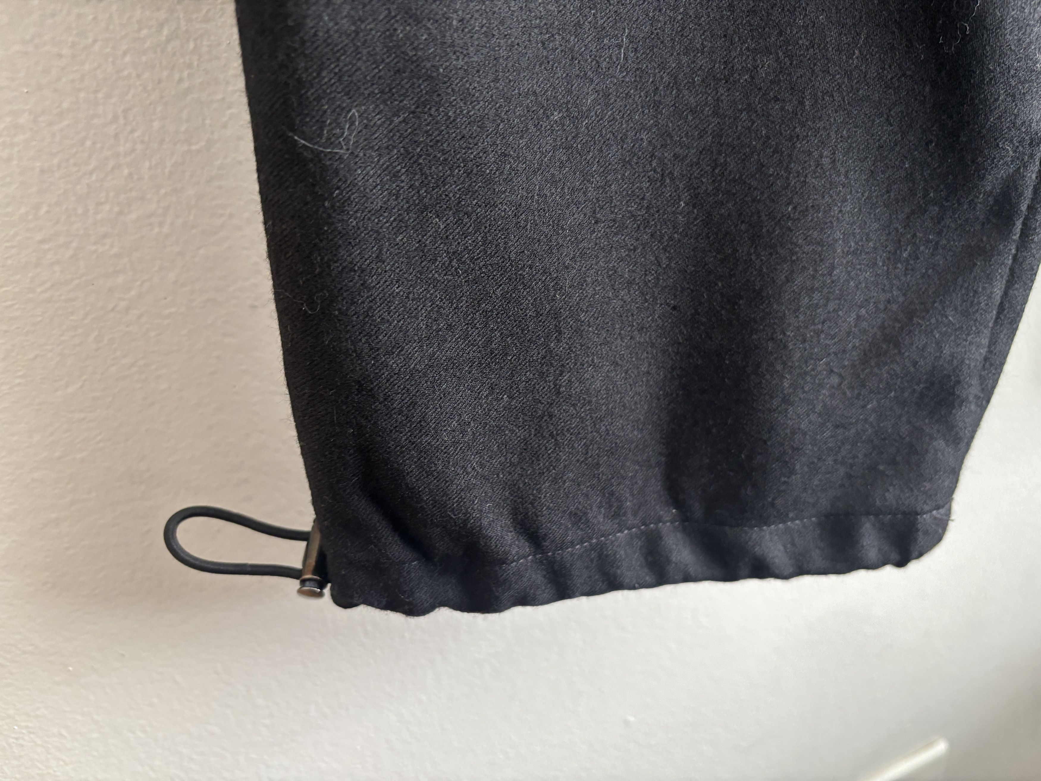 Acne Studios $315 Black Wool Drawstring Hem Lounge Pants -38 Size US 38 / EU 54 - 4 Thumbnail