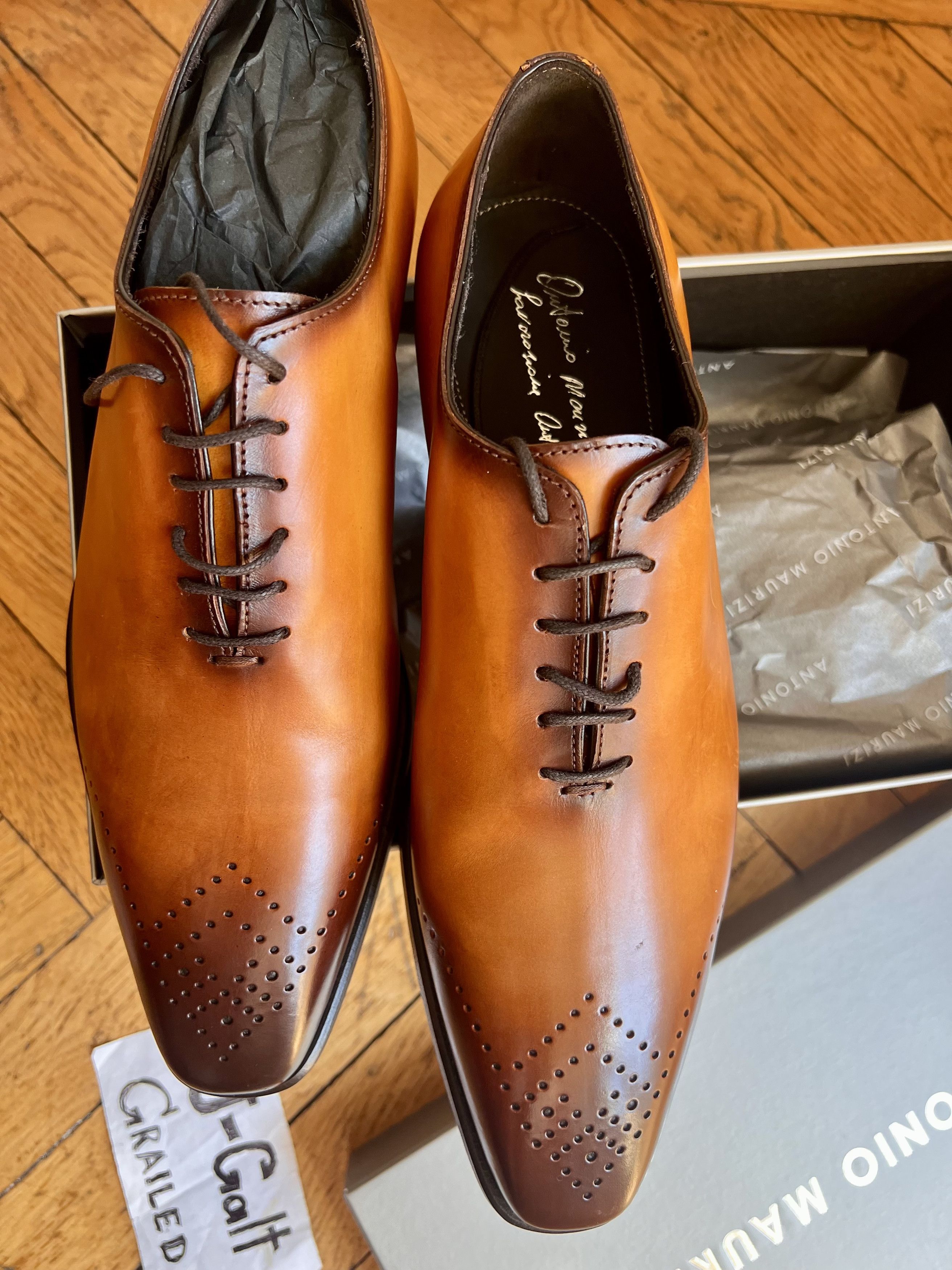 Antonio Maurizi New Wholecut oxford brogue sz 42 / us9 Size US 9 / EU 42 - 8 Thumbnail