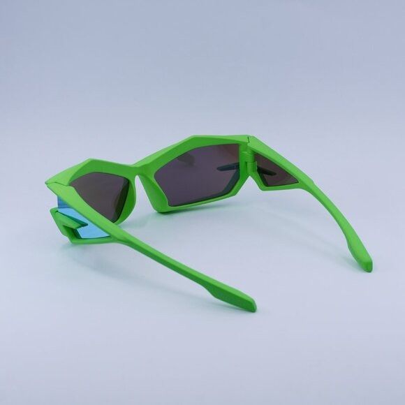 Givenchy Givenchy GV40049U 94C Sunglasses Green Geometric Frame, Blue Size ONE SIZE - 5 Thumbnail
