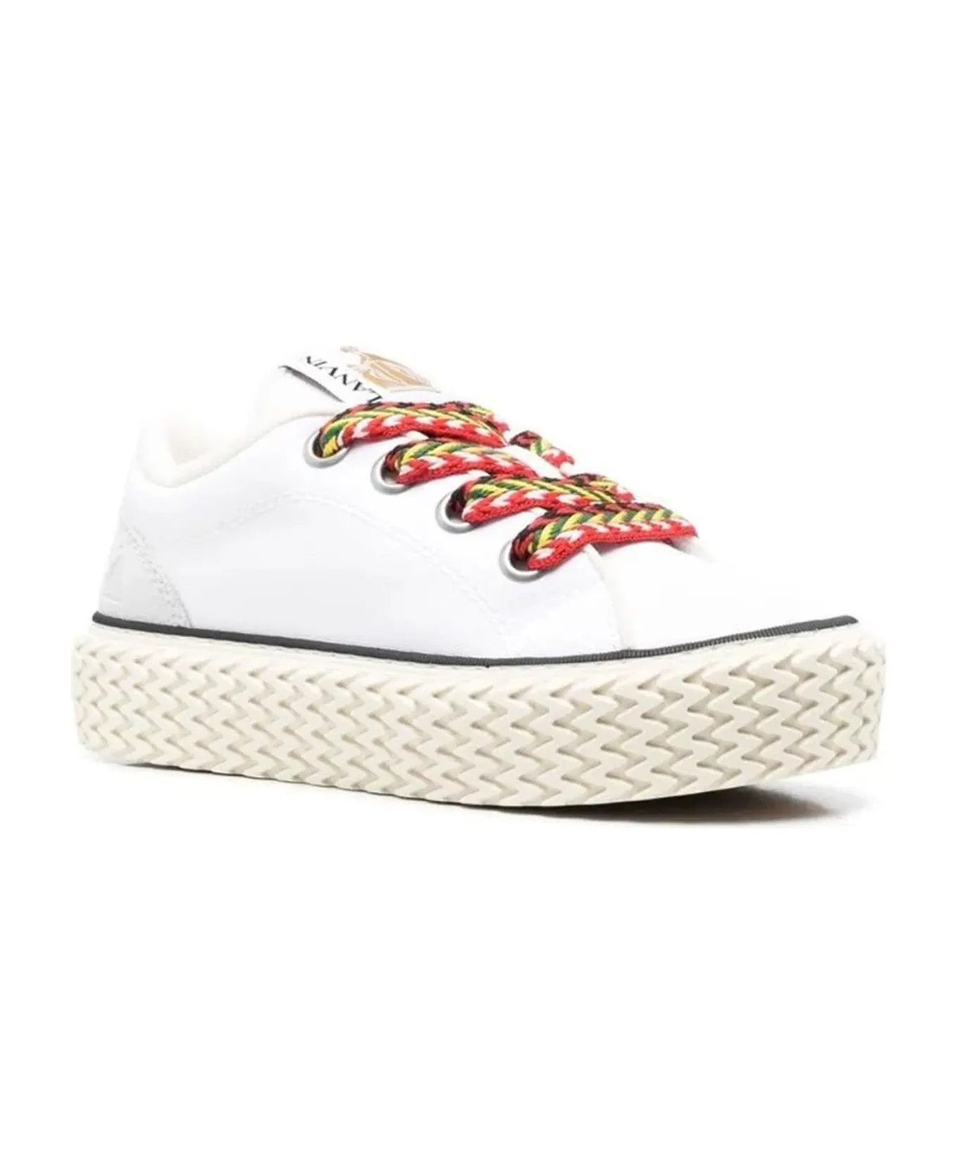 Lanvin o1y0326 Low-Top Sneakers in White/Gray Size US 7 / IT 37 - 2 Thumbnail