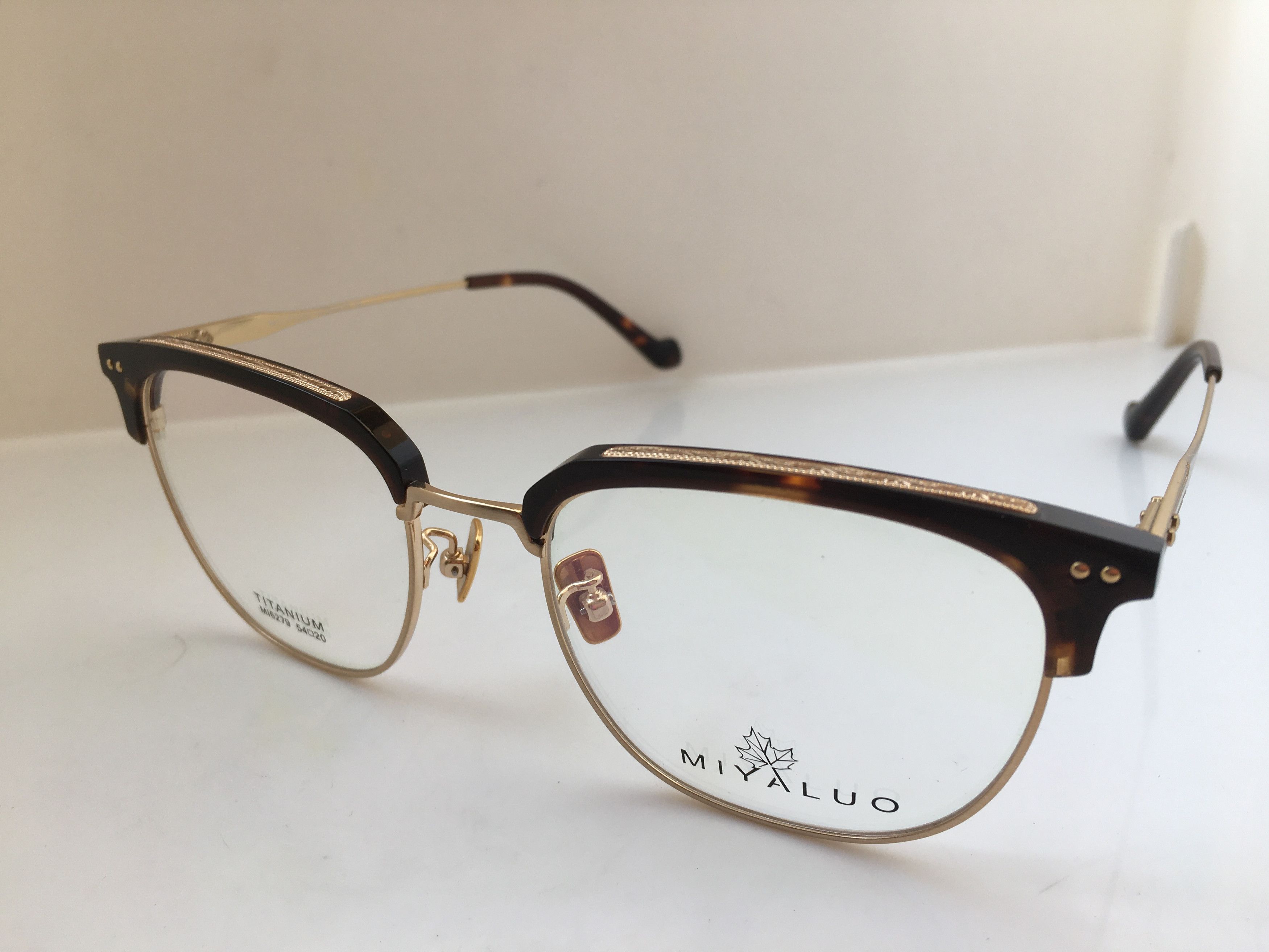 Other Miyaluo Tortoise Gold Malcolm Eyeglasses Frame Titanium Size ONE SIZE - 3 Thumbnail