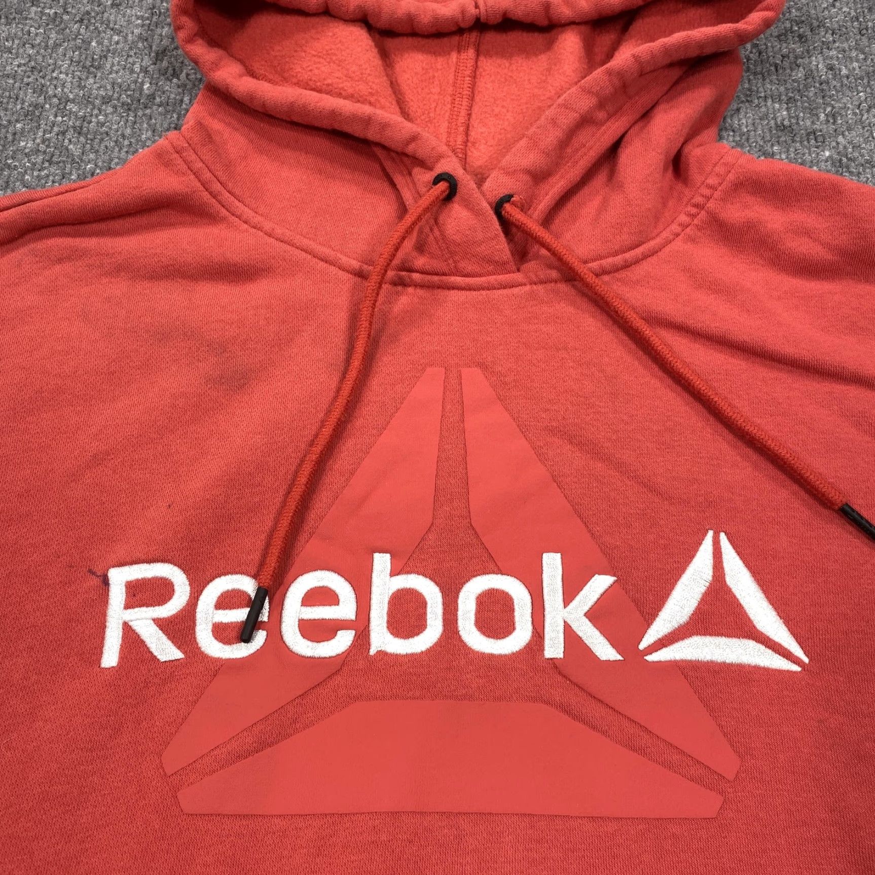 Reebok Reebok Hoodie Mens M Red Pullover Fleece Hooded Graphic Logo Drawstring Size US M / EU 48-50 / 2 - 2 Thumbnail
