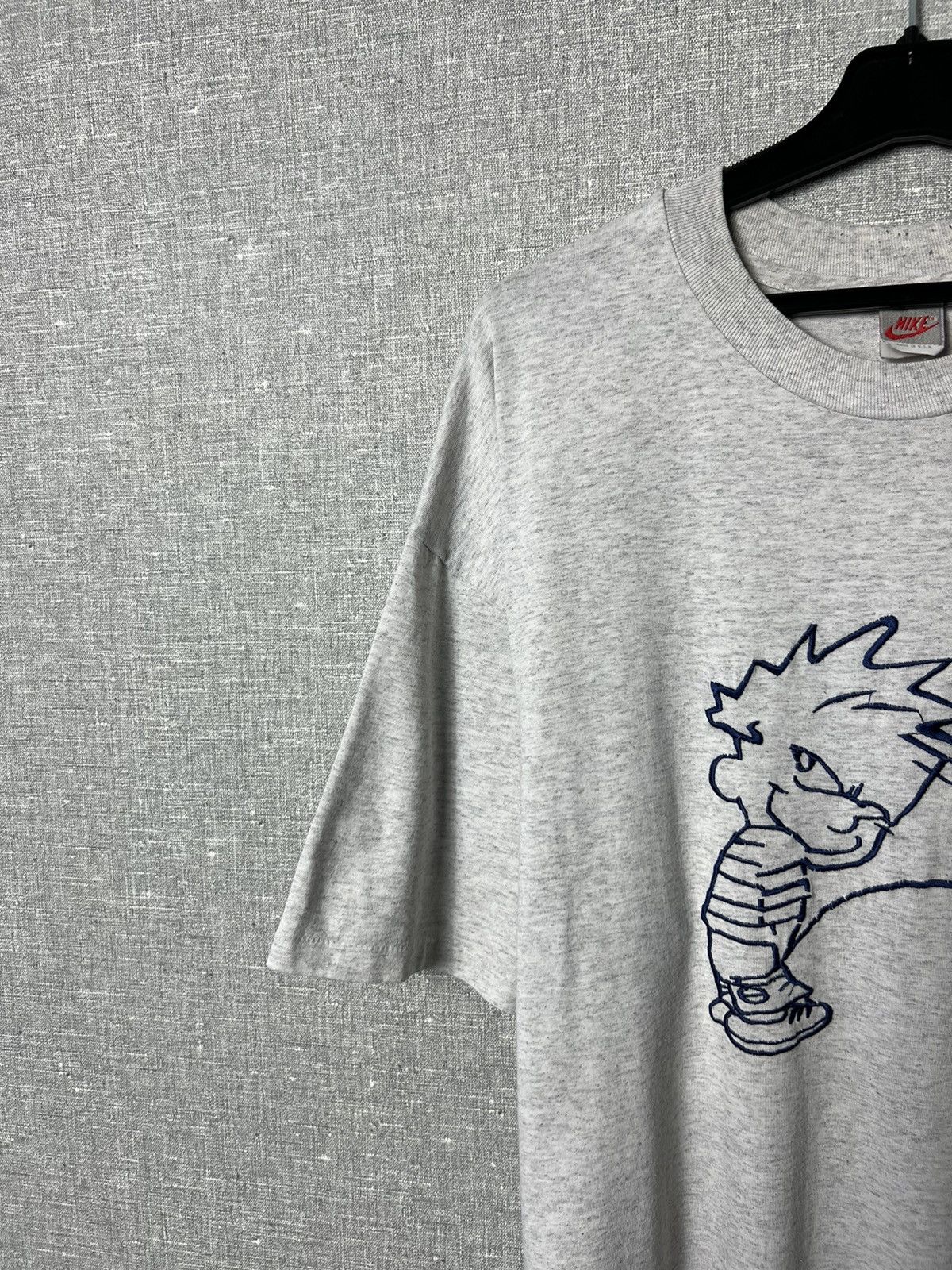 Nike Vintage 80s /90s Nike Calvin & Hobbes Piss Single Stitch Tee Size US XL / EU 56 / 4 - 7 Thumbnail