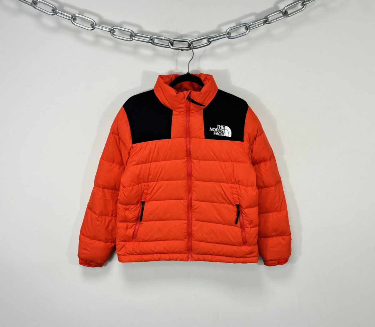 The North Face The North Face 700 Orange Retro Nuptse Down Puffer Jacket Size US S / EU 44-46 / 1 - 1 Thumbnail