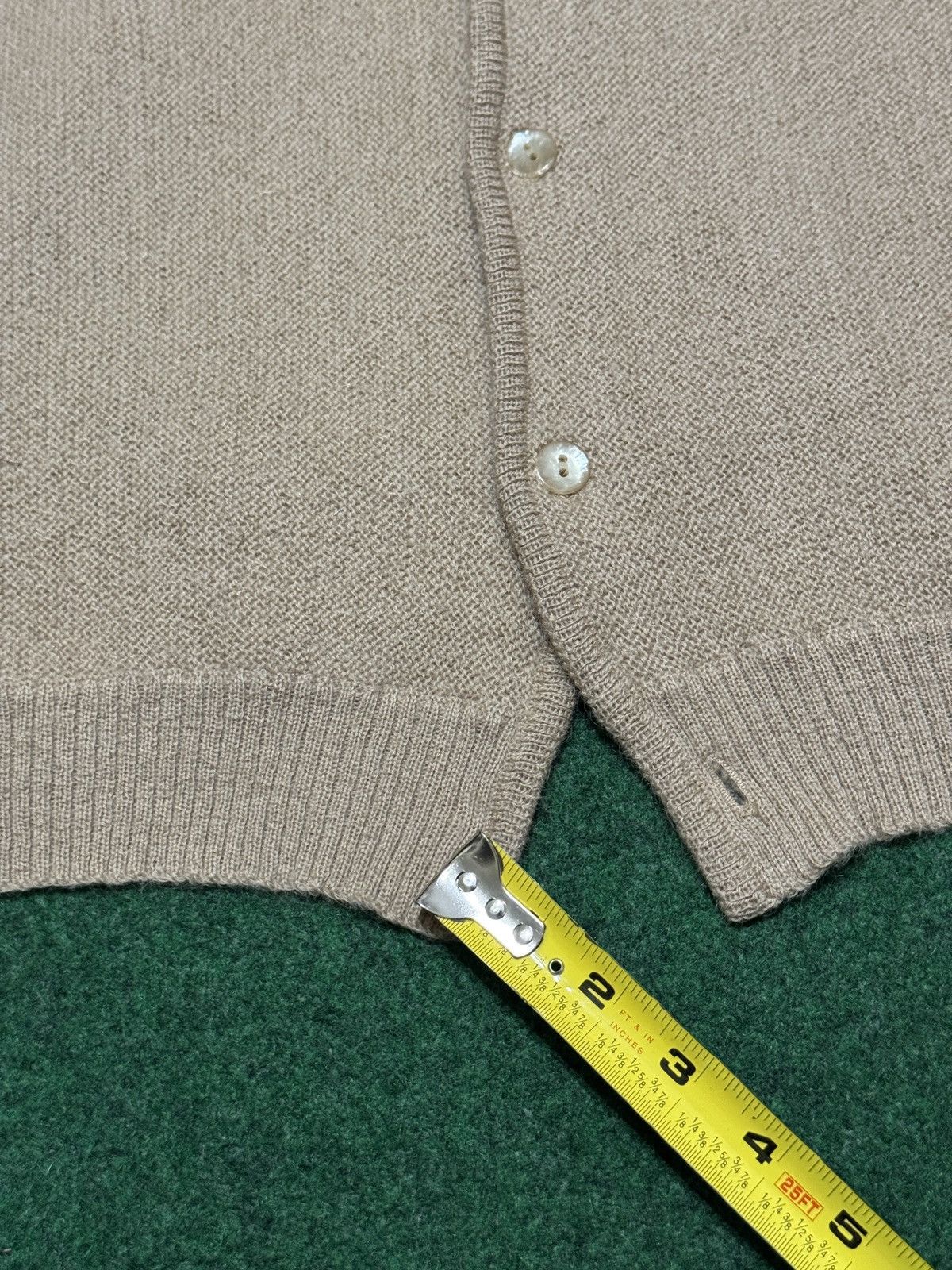 Vintage Halle Bros Co True Vintage 50s 60s Mohair Wool Tan Cardigan Size US M / EU 48-50 / 2 - 10 Thumbnail