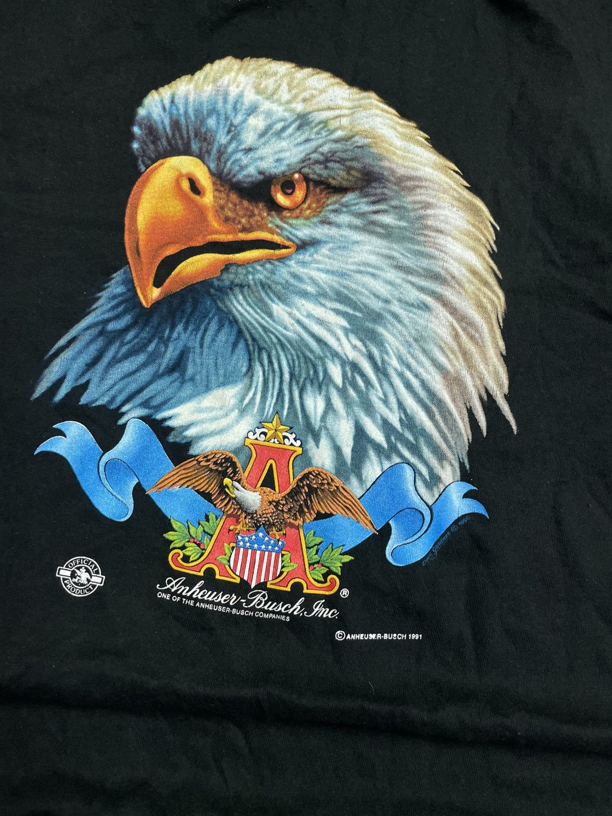 Vintage 1991 Anheuser Busch vintage t shirt Size US XL / EU 56 / 4 - 3 Thumbnail